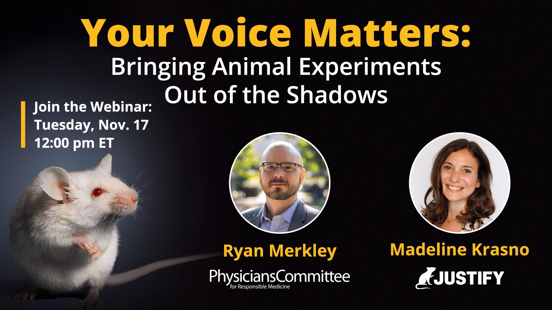 Bring Animal Experiments Out of the Shadows