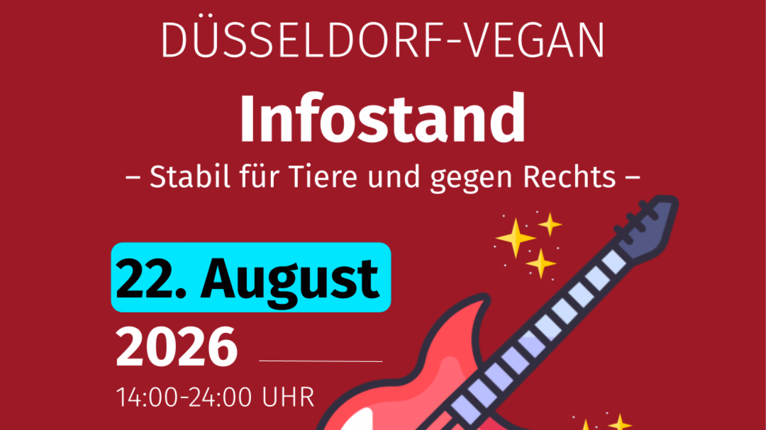 Infostand "Stabil für Tiere und gegen Rechts"