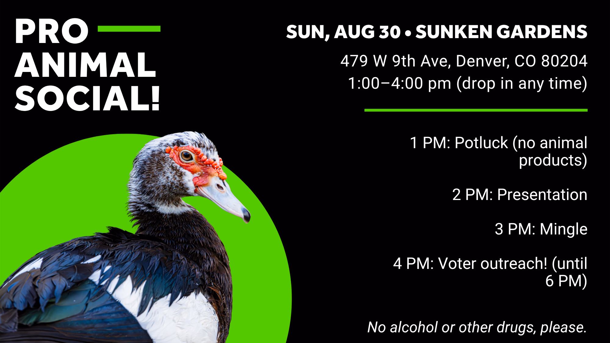 Pro-Animal Social (Sunken Gardens)