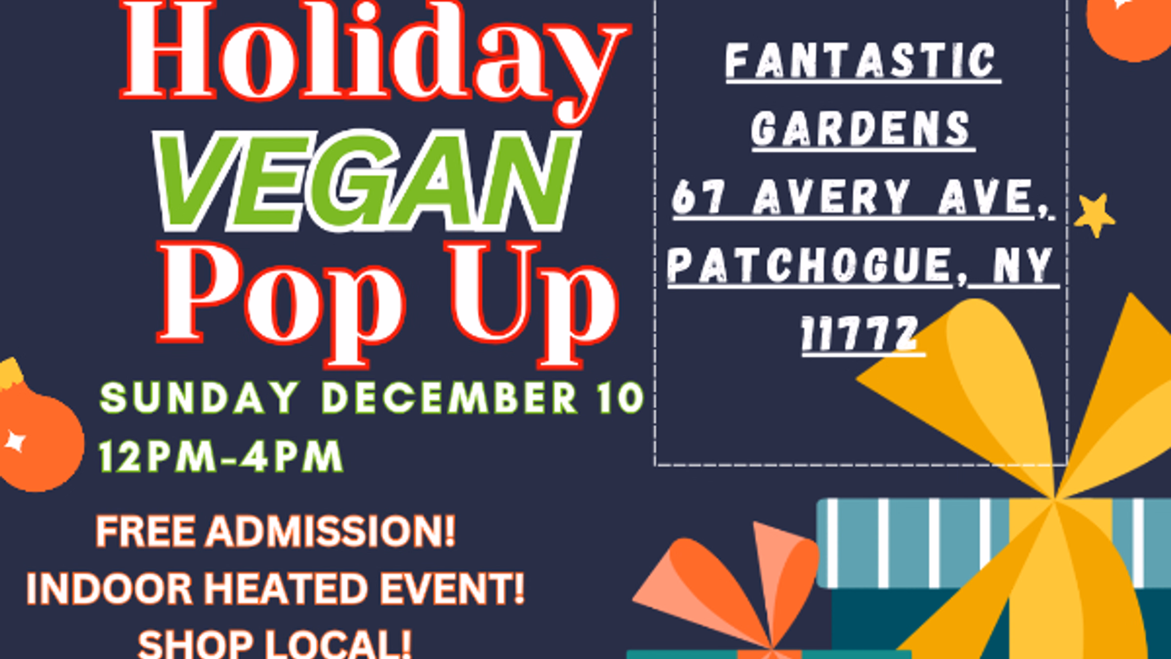 Long Island Vegan Pop Up
