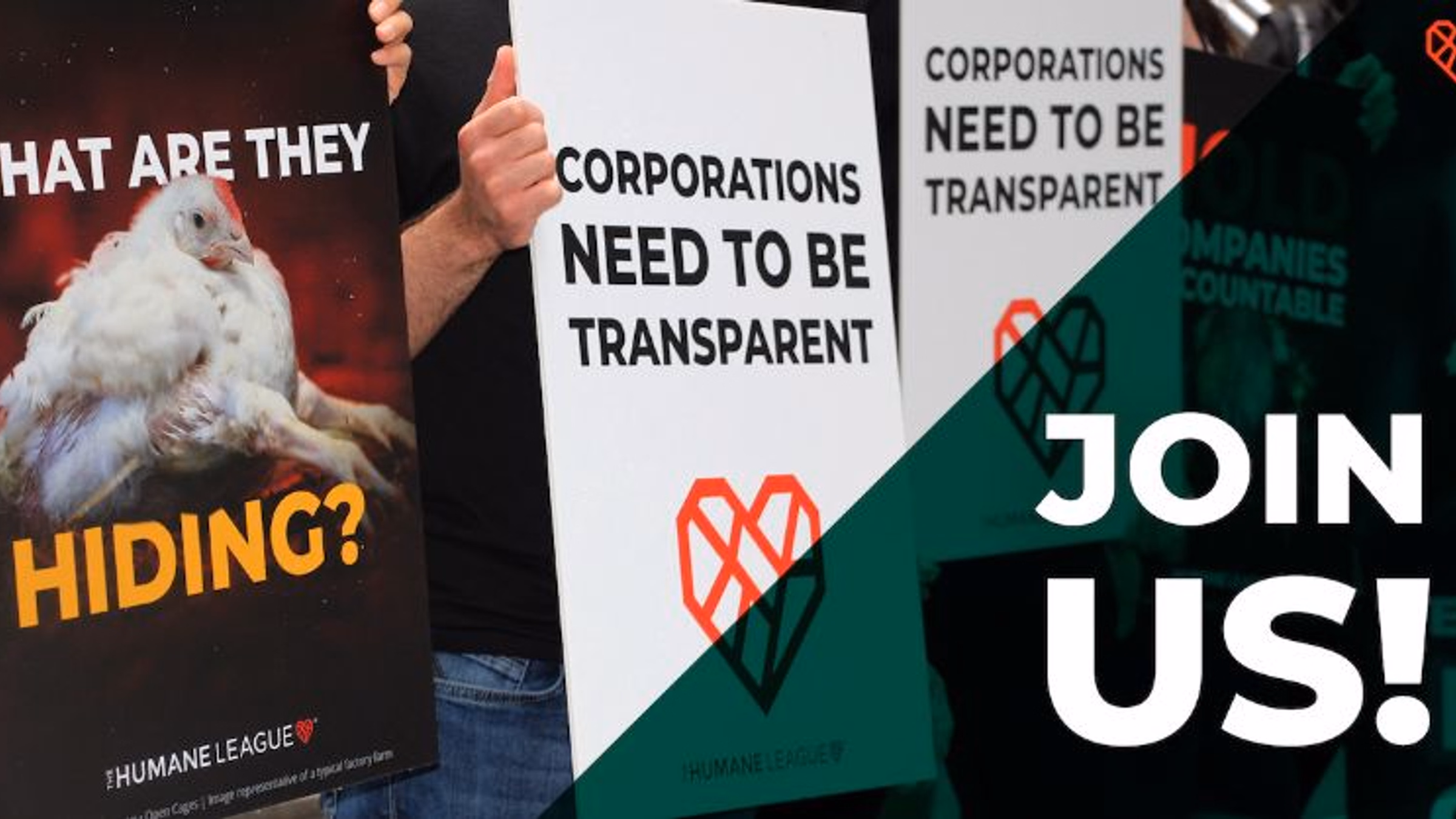 The Humane League and Mercy for Animals Protest Crawl to End Cages