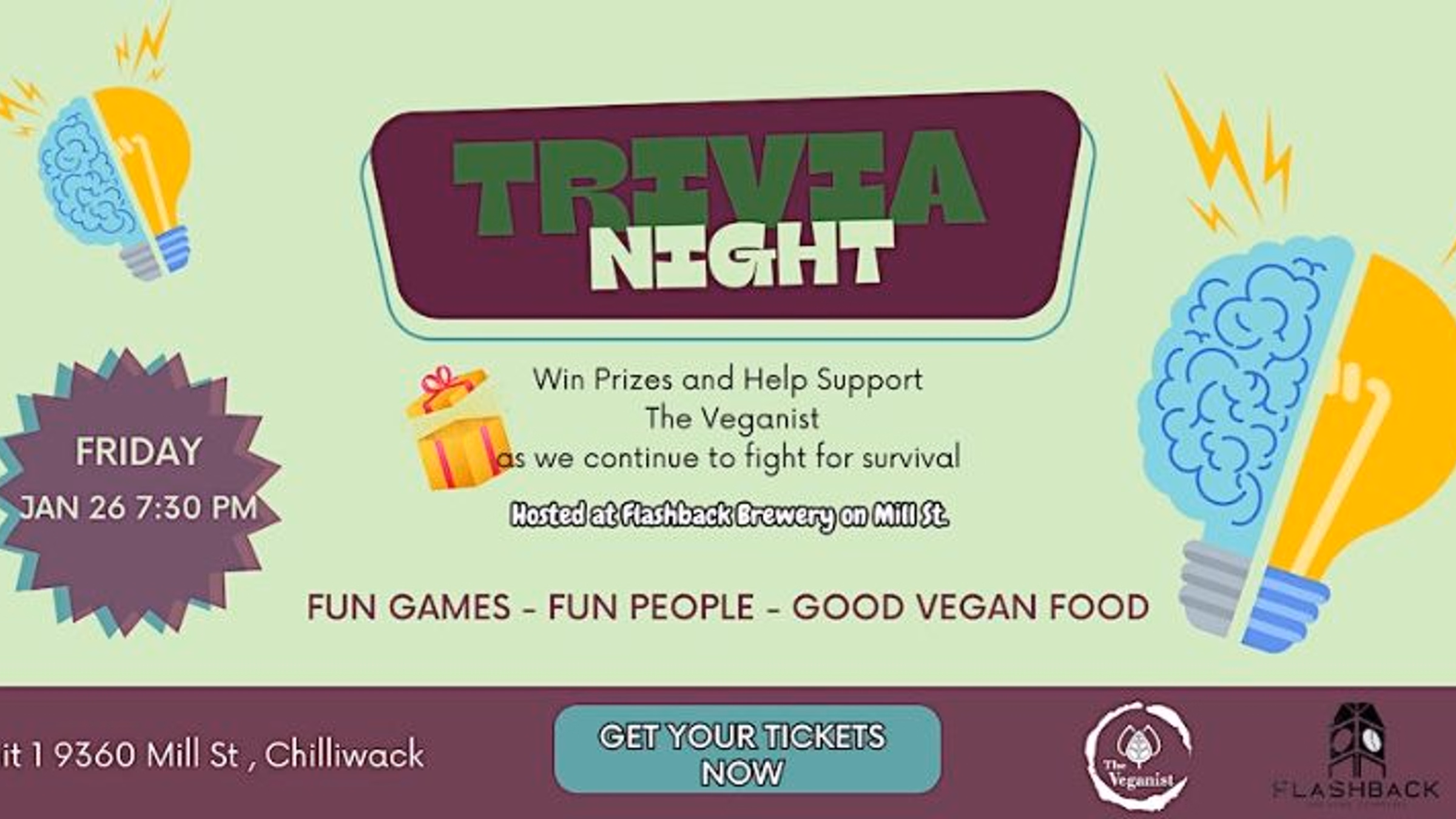 Trivia Night at Flashback Brewing by The Veganist