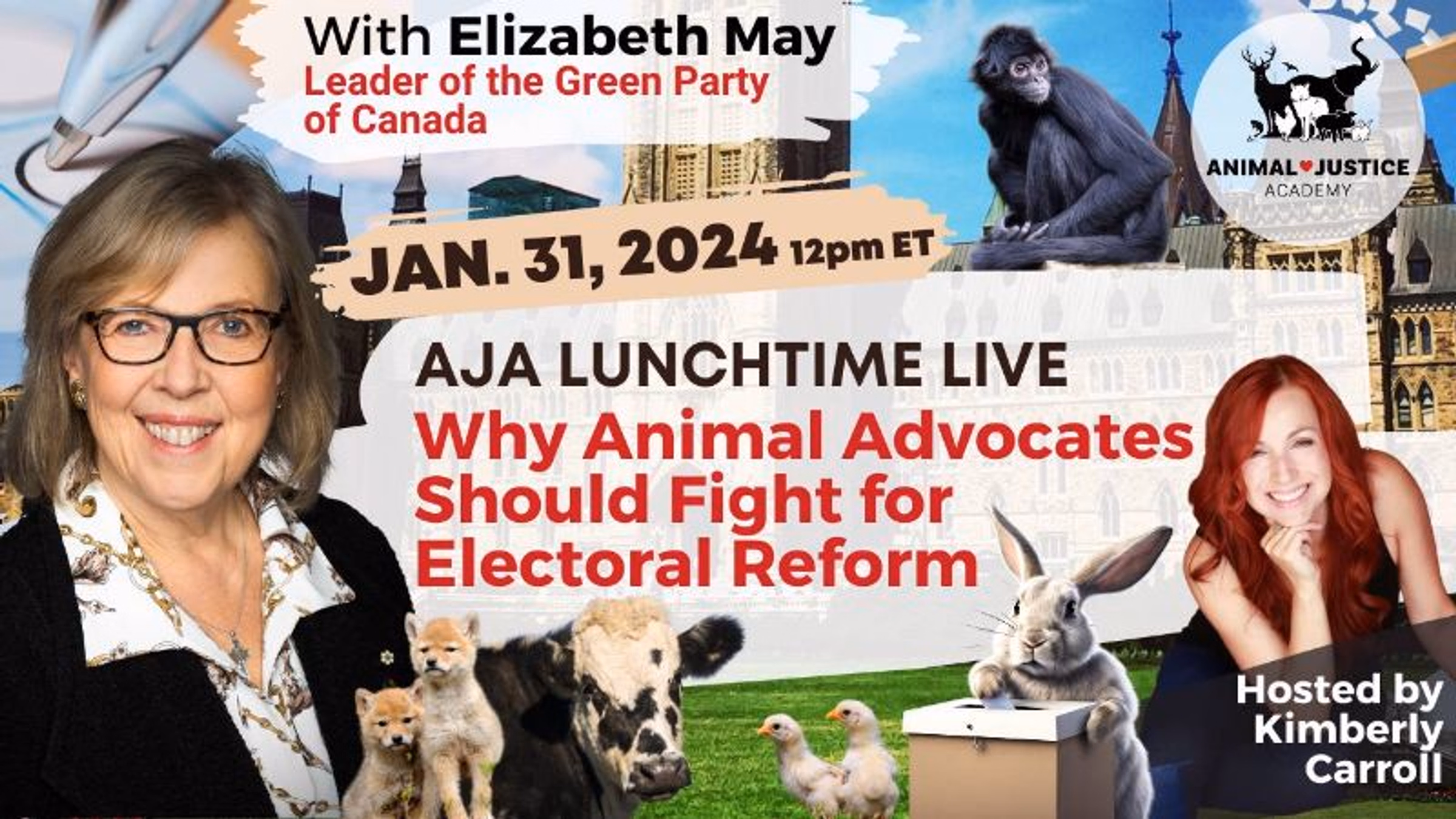 AJA Lunchtime Live: Why Animal Advocates Should Fight for Electoral Reform