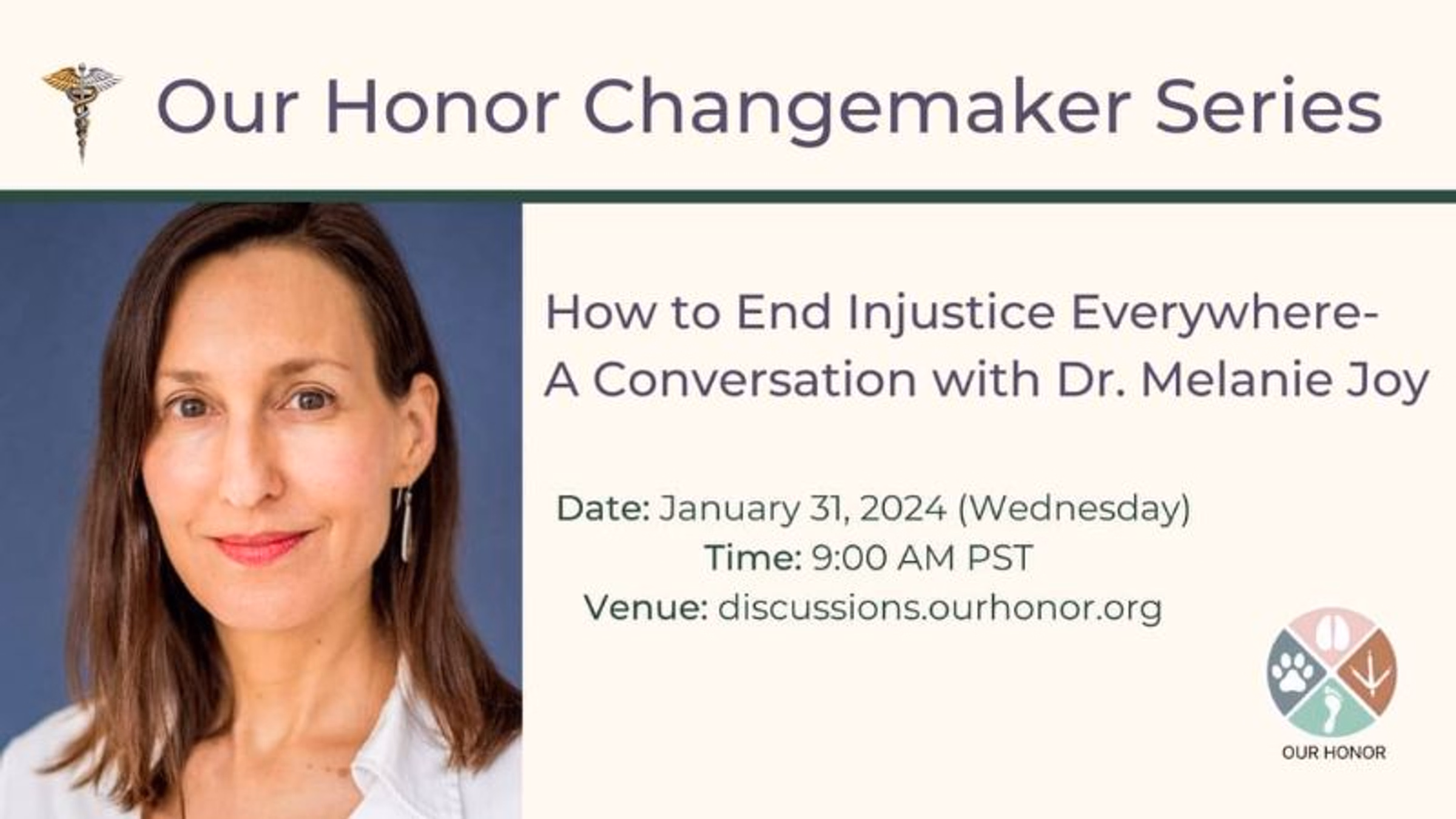 How to End Injustice Everywhere- A Conversation with Dr. Melanie Joy