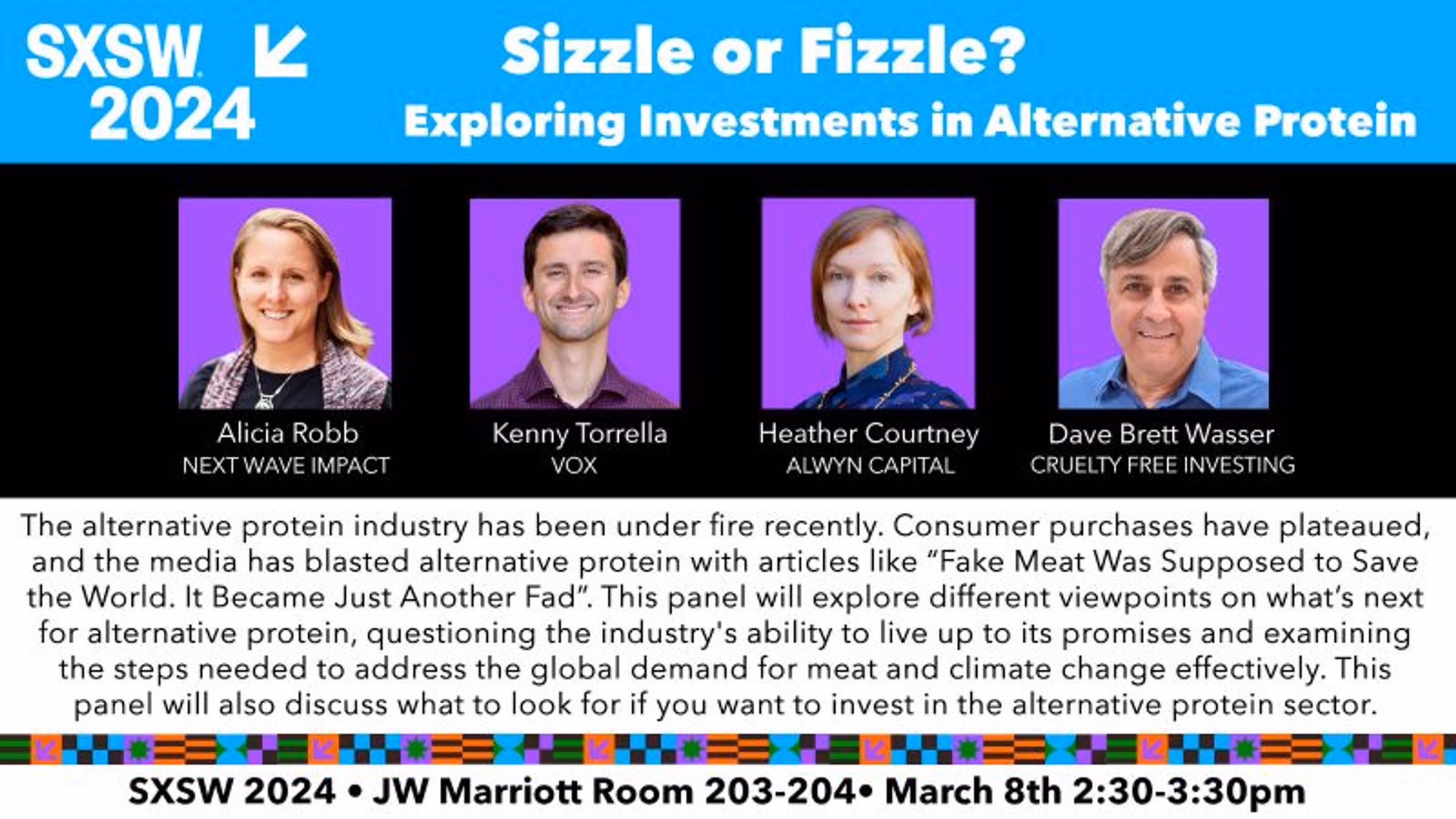 Sizzle or Fizzle - Exploring Investments in Alternative Protein at SXSW