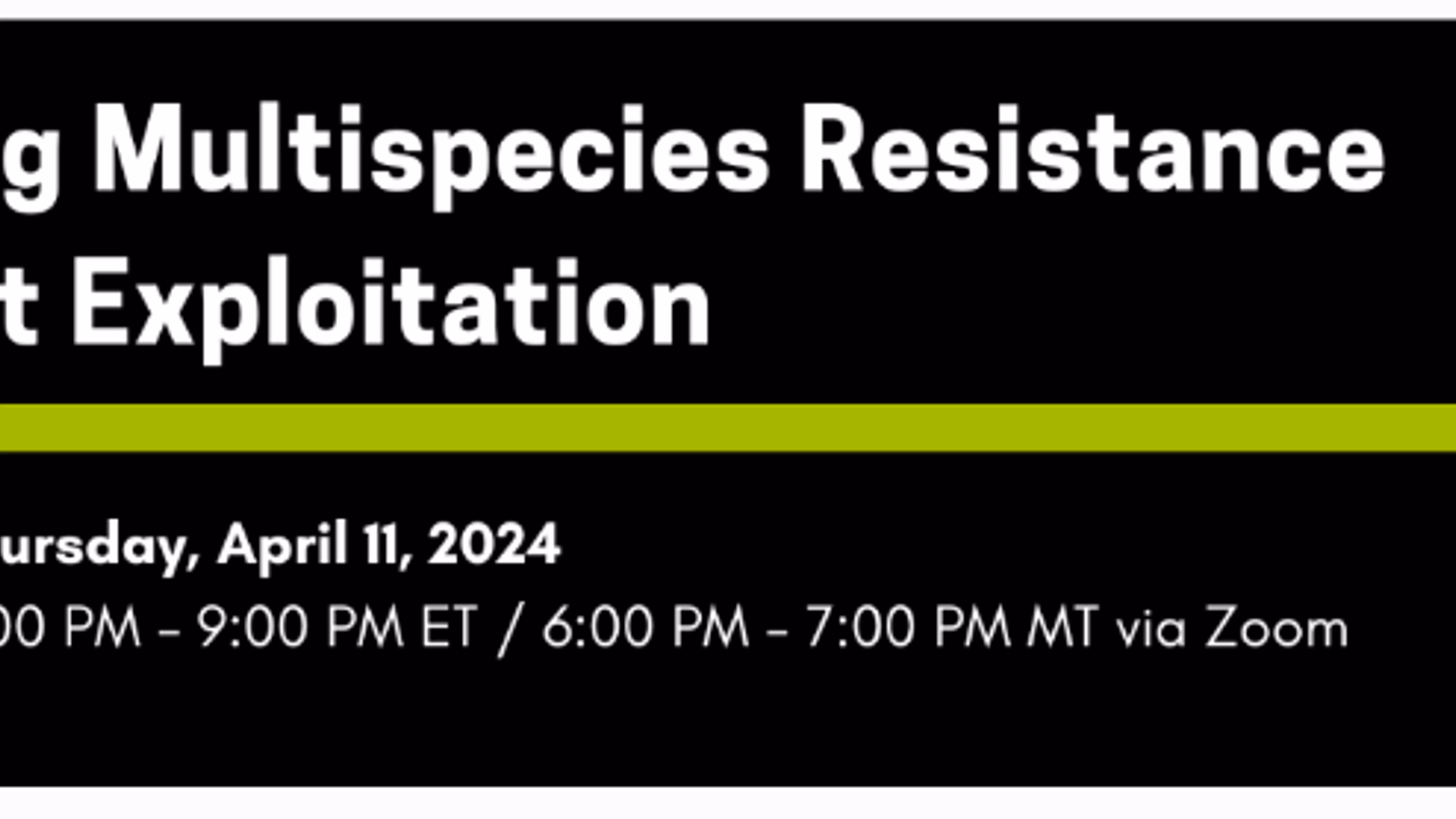 Building Multispecies Resistance Against Exploitation