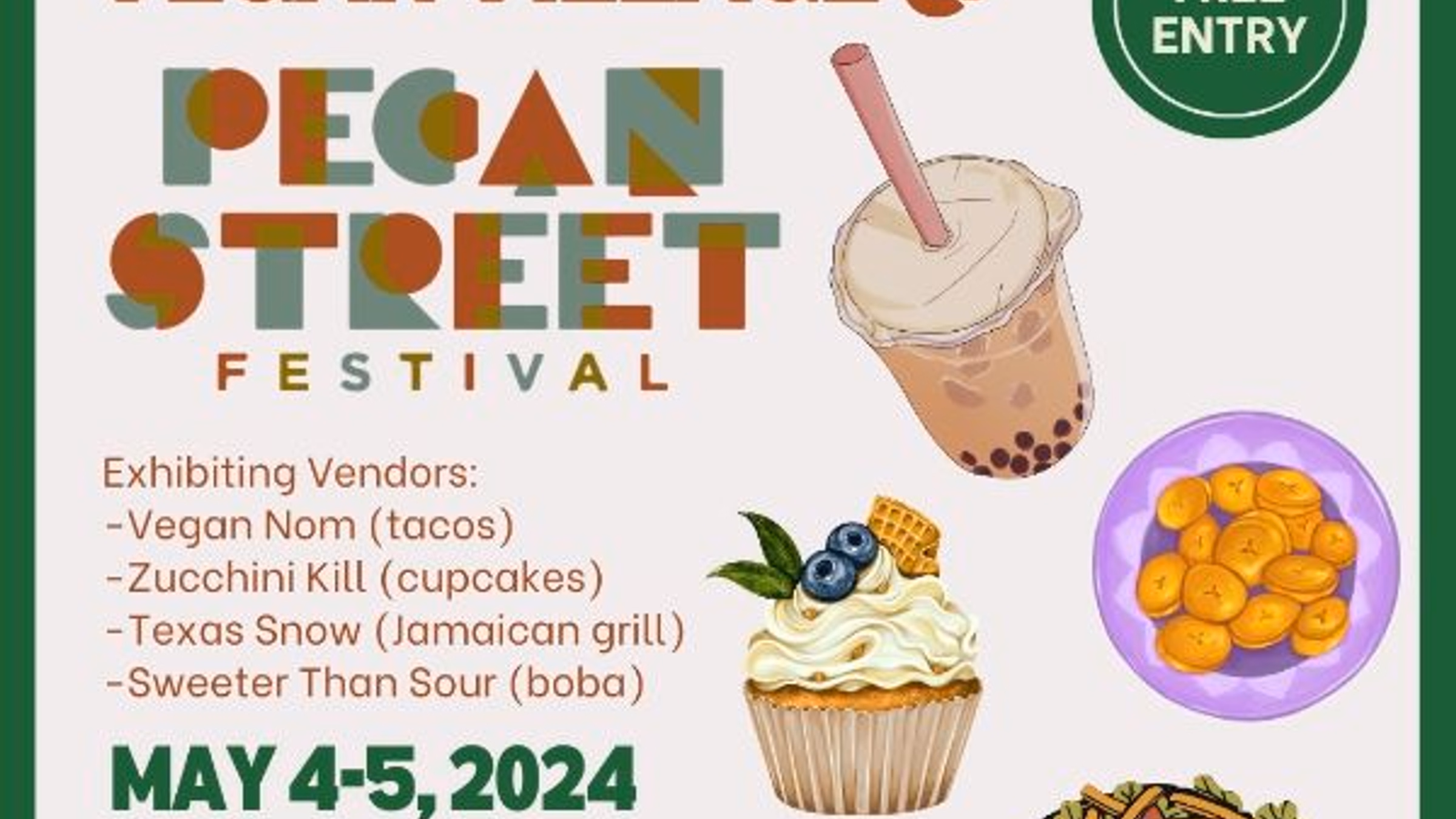 Vegan Village at the Pecan Street Festival