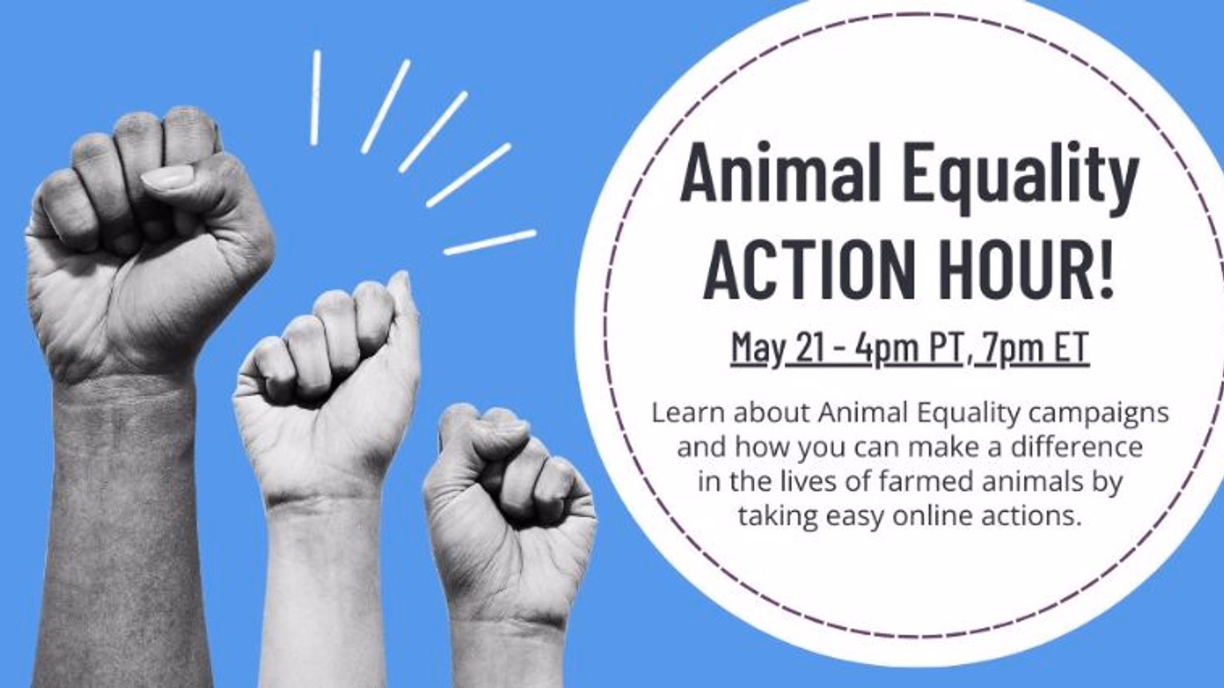 Animal Equality ACTION HOUR!
