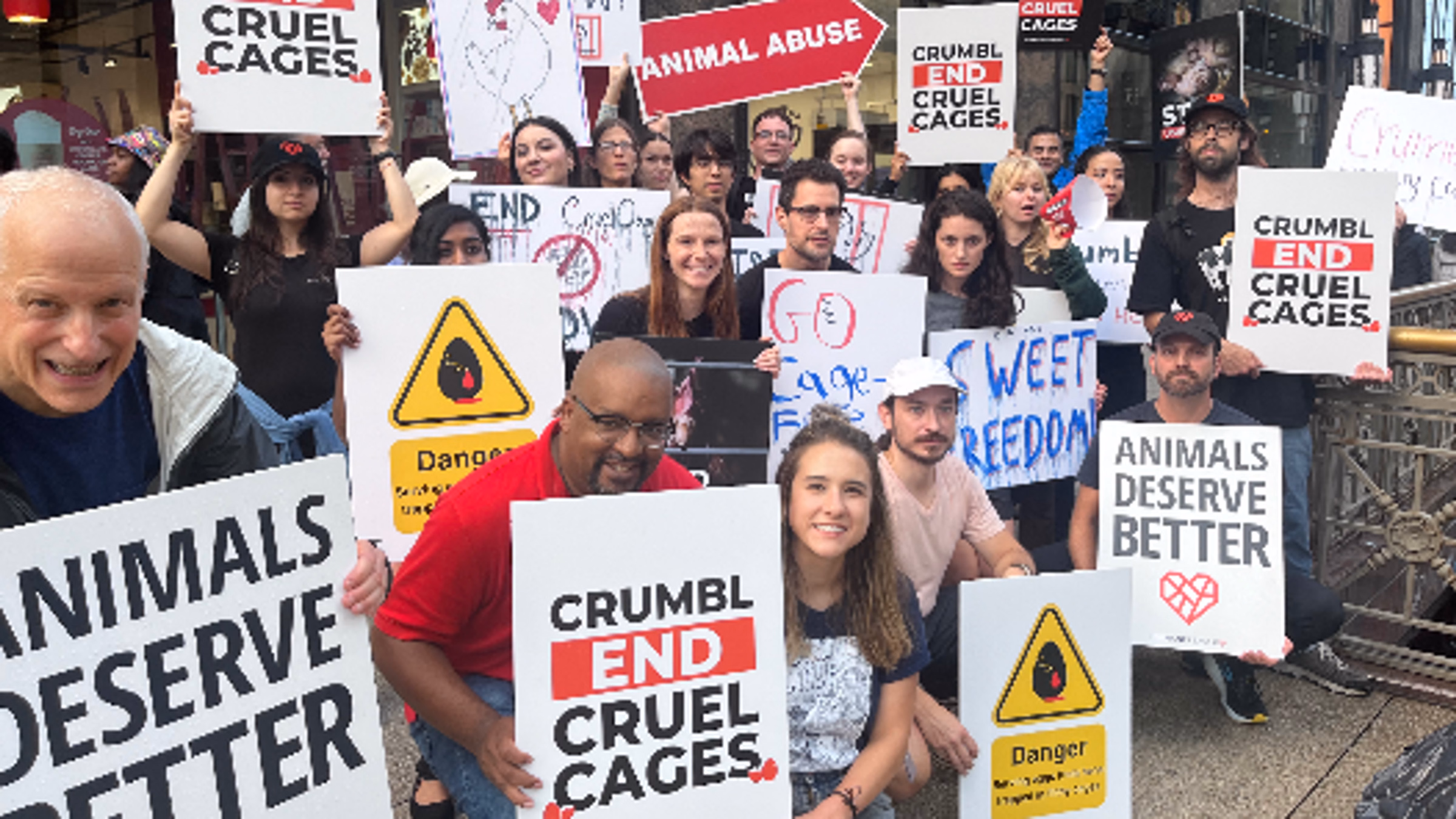 Charlotte, NC: Crumbl Battery Cage Protest