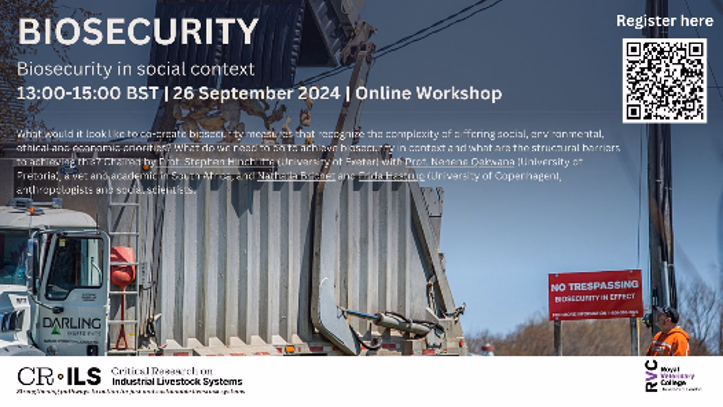Biosecurity in context: CRILS Online Workshop