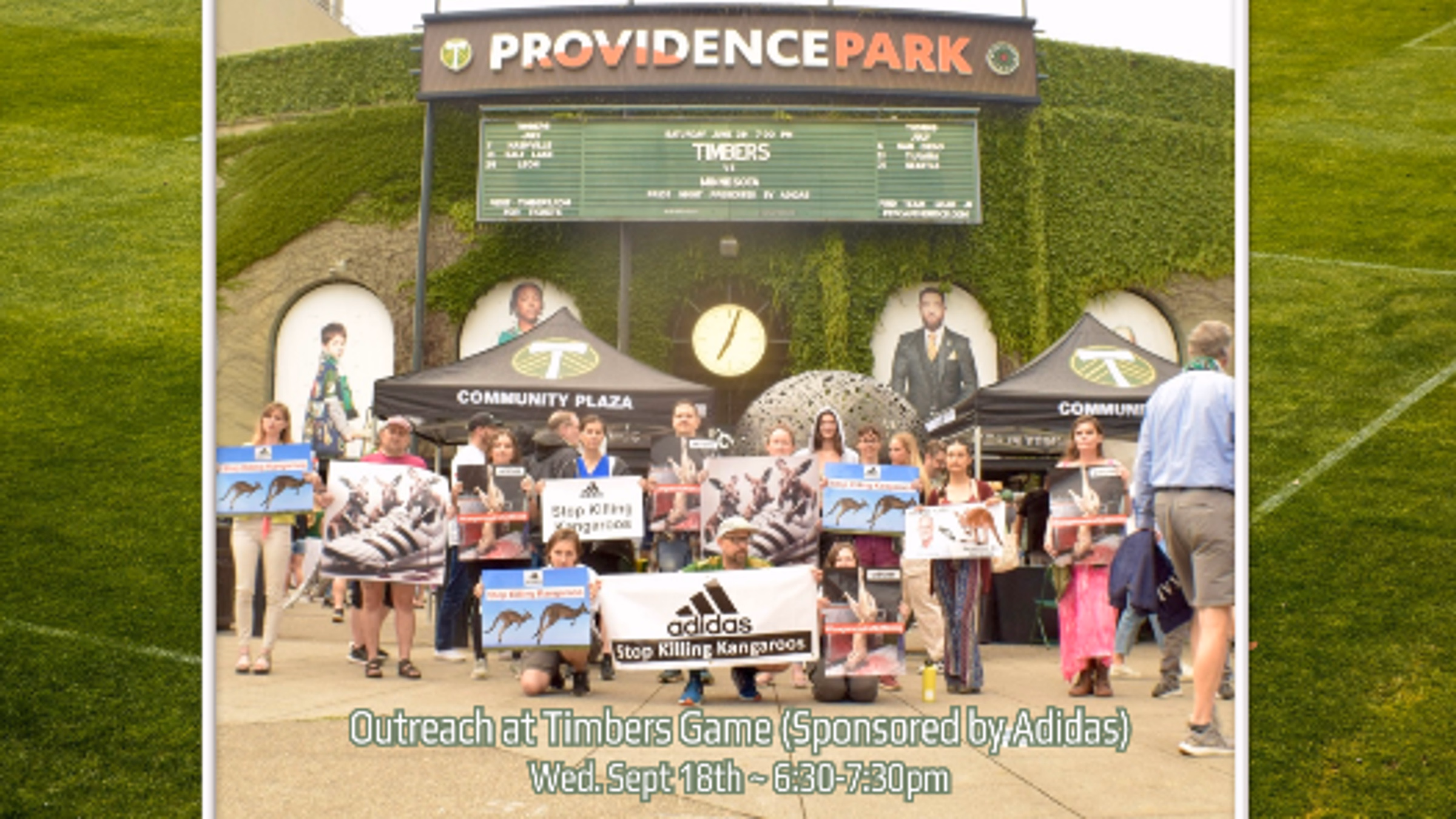 K-Leather Outreach at Timbers Game