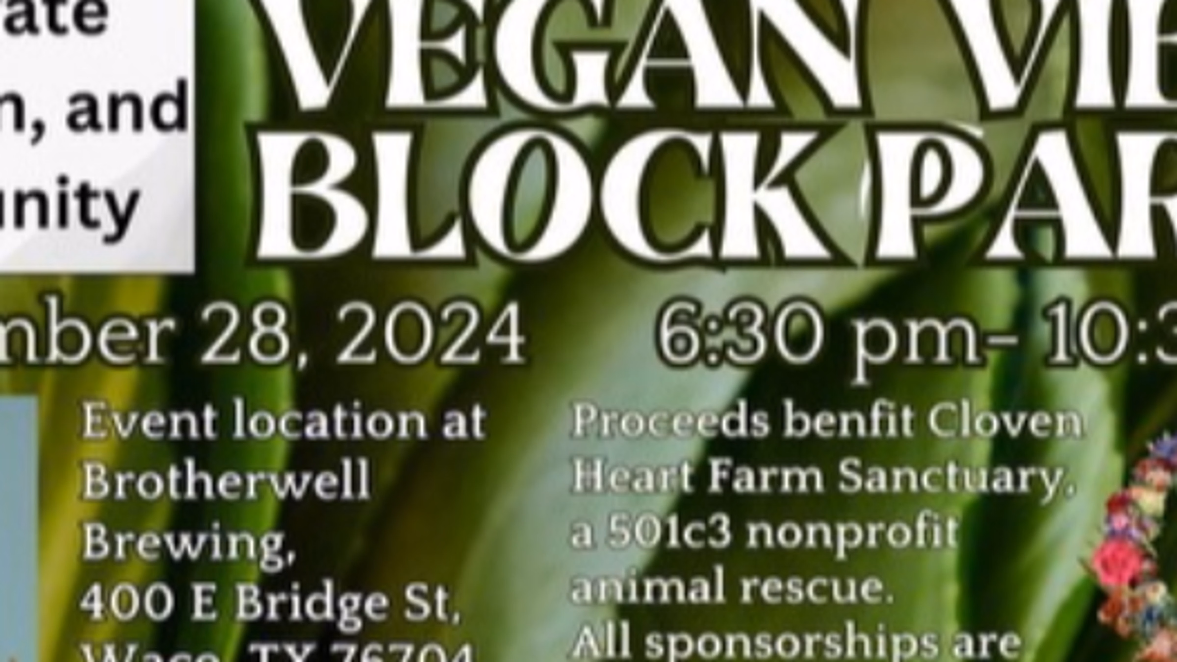 Vegan Vibes Block Party (Farm Sanctuary Benefit)