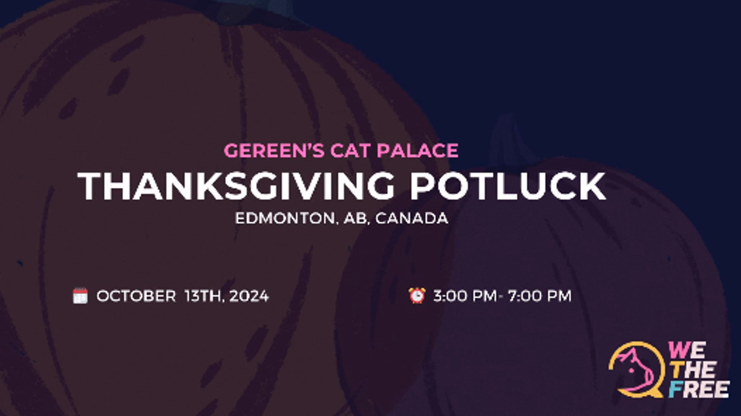 Thanks Giving Potluck at the Cat Palace