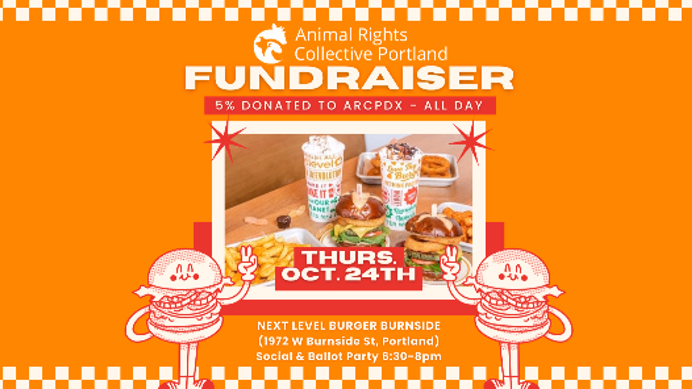 FUNdraiser for ARCPDX - 5% donated ALL DAY (social 6:30-8pm)
