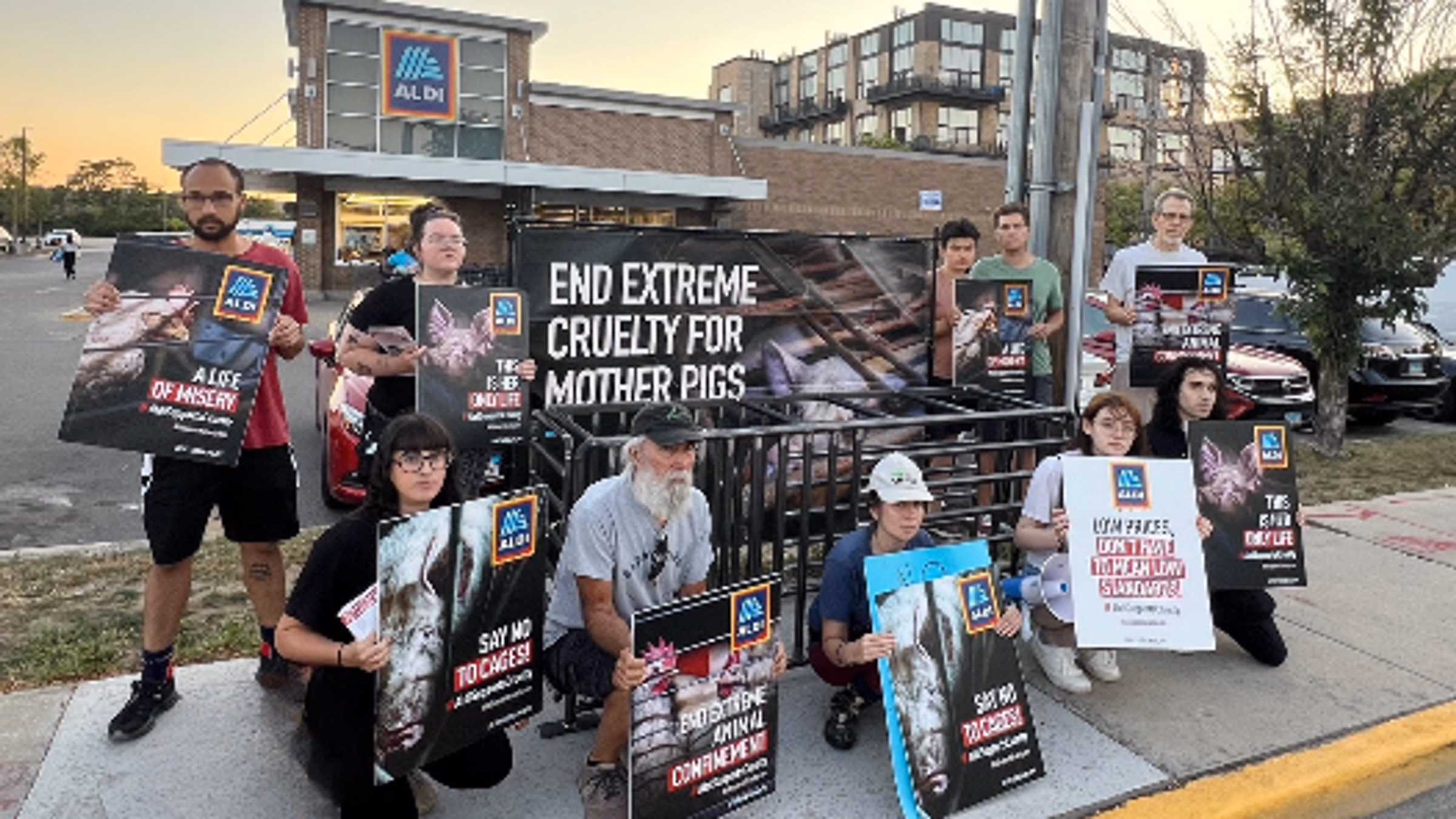 Protest Aldi's Support of Cruel Cages (Columbus, OH)