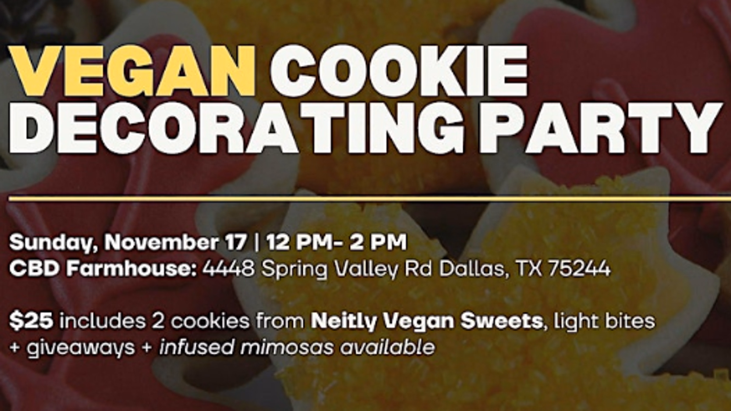 Vegan Cookie Decorating Party