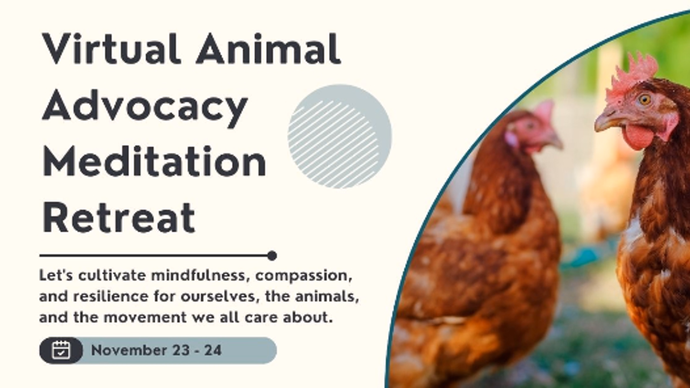 Virtual Animal Advocacy Meditation Retreat