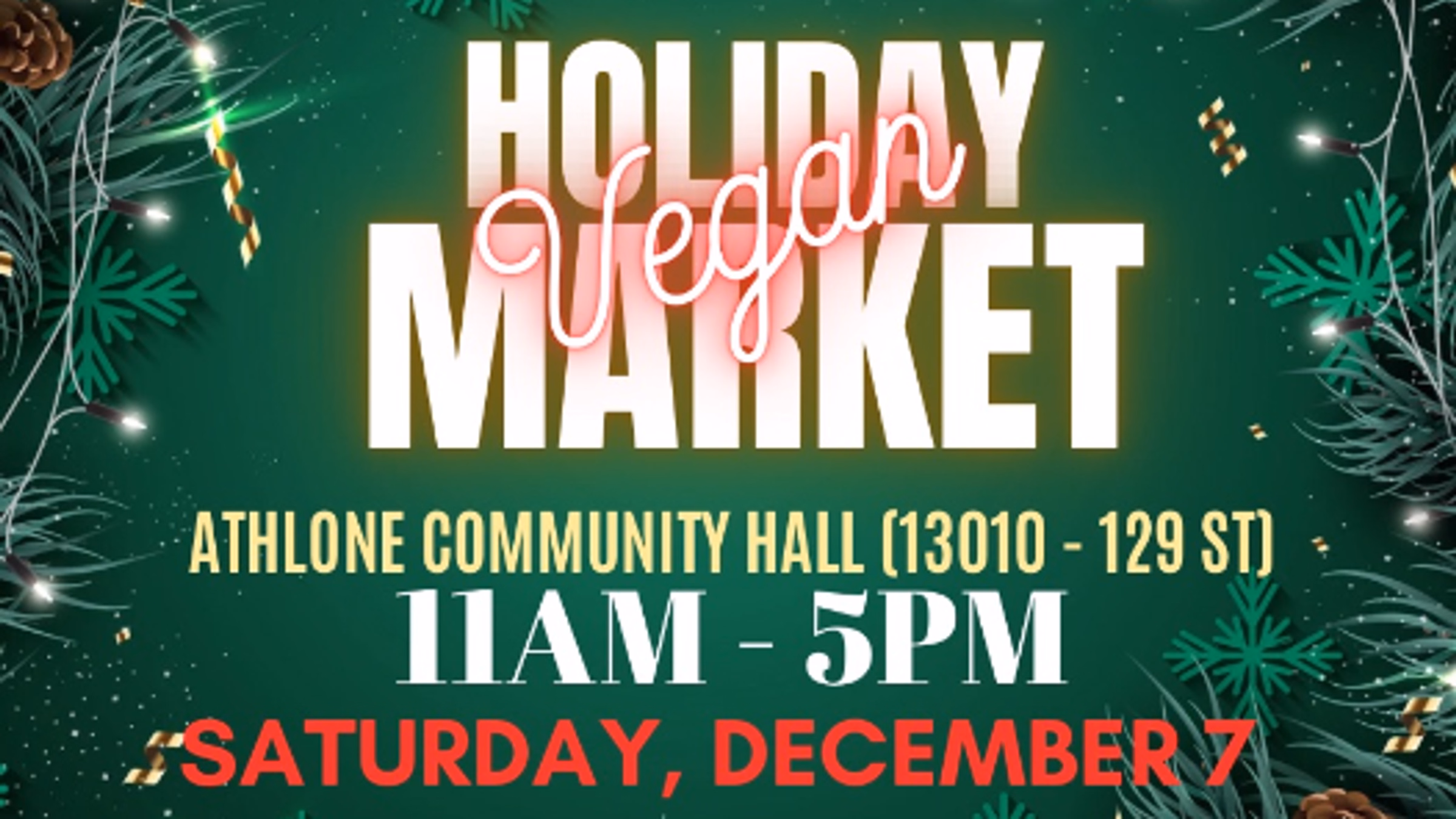 Vegan Holiday Market