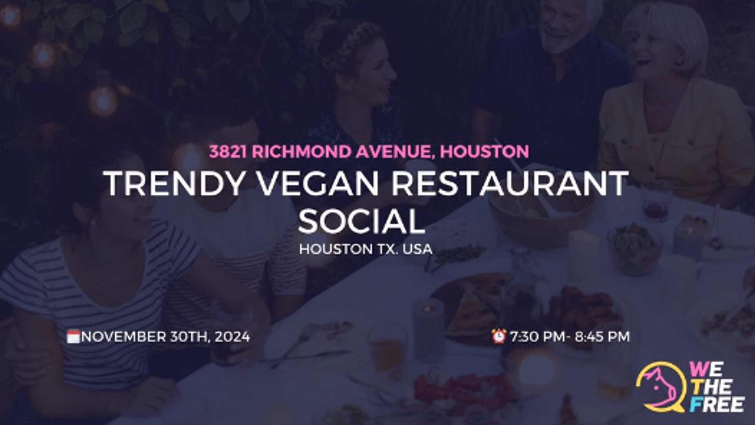 We The Free (WTF) Gathering at Trendy Vegan Restaurant