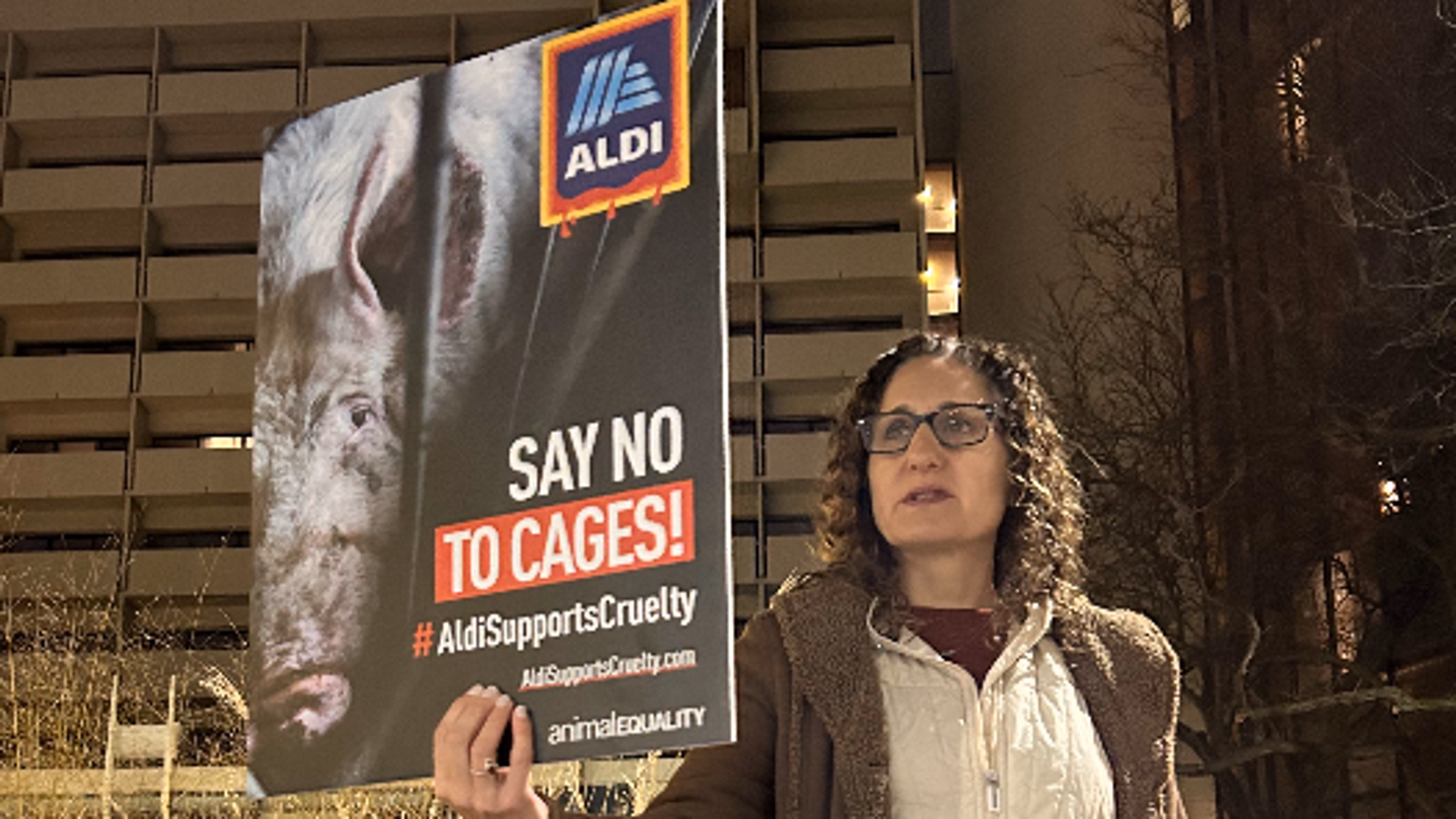 Protest Aldi Animal Cruelty at ICSC Convention (Dallas, Texas)