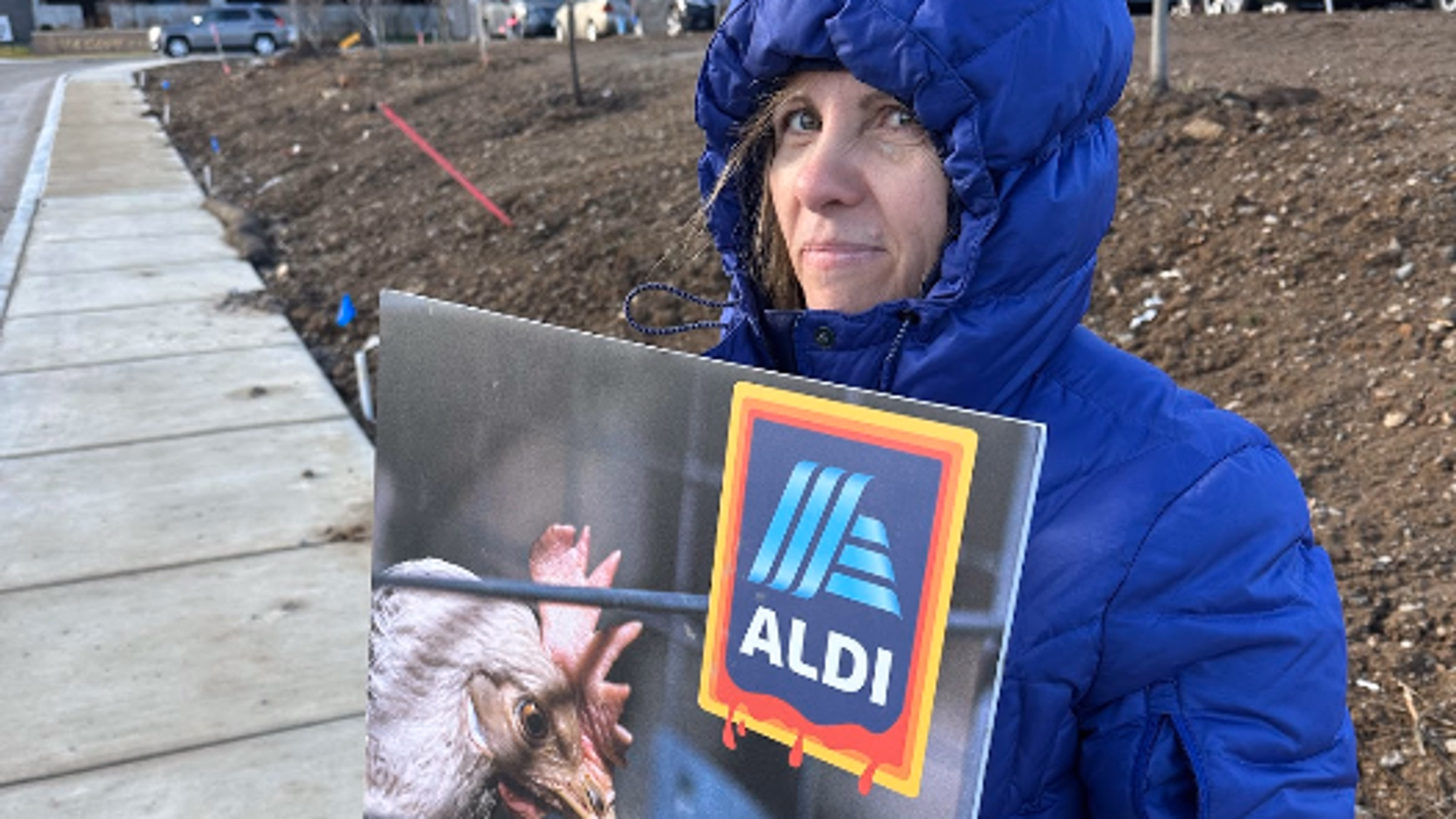 Protest Aldi Animal Cruelty at Grand Opening (Desloge, MO)