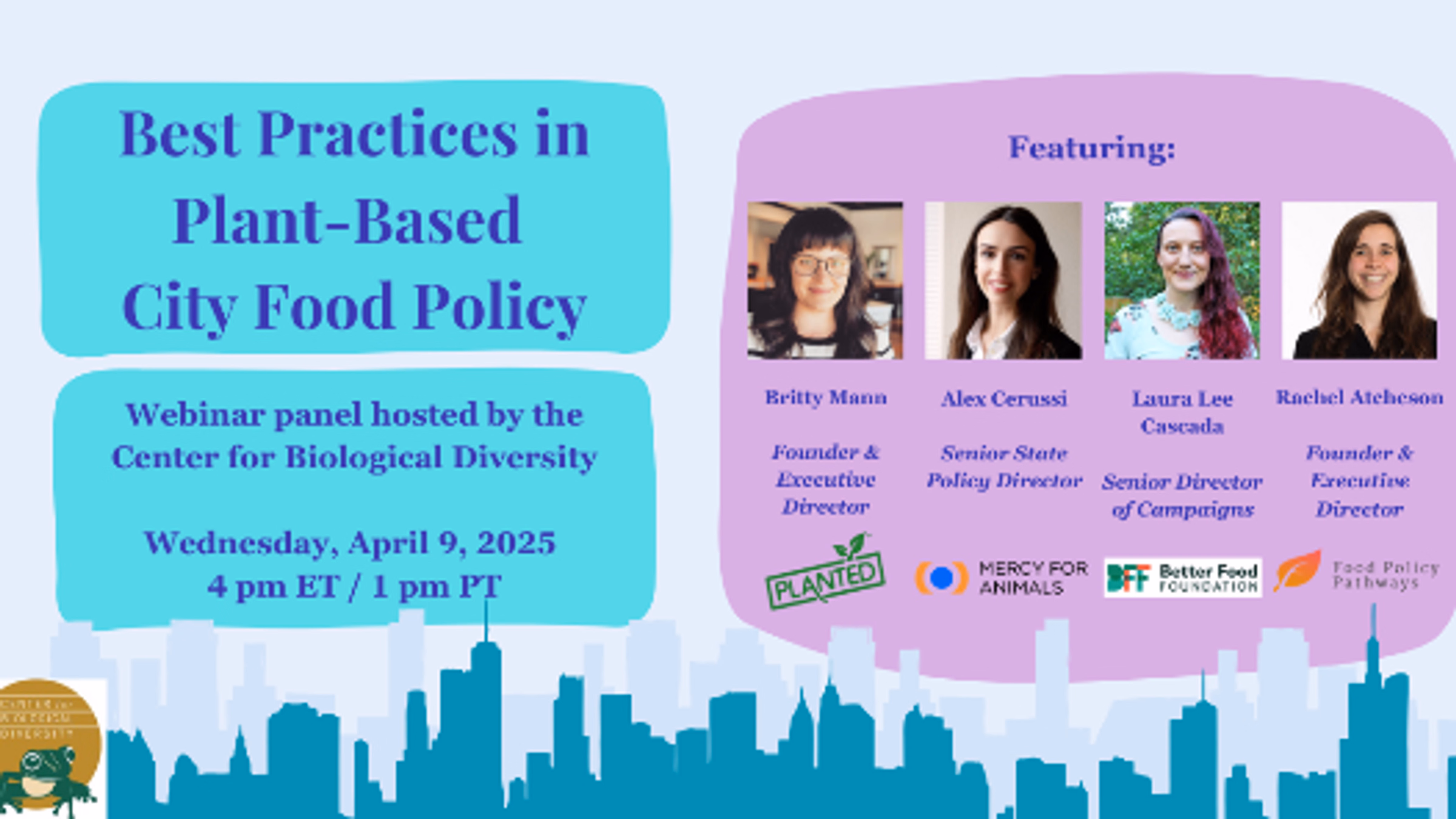 Webinar: Best Practices in Plant-Based City Food Policy
