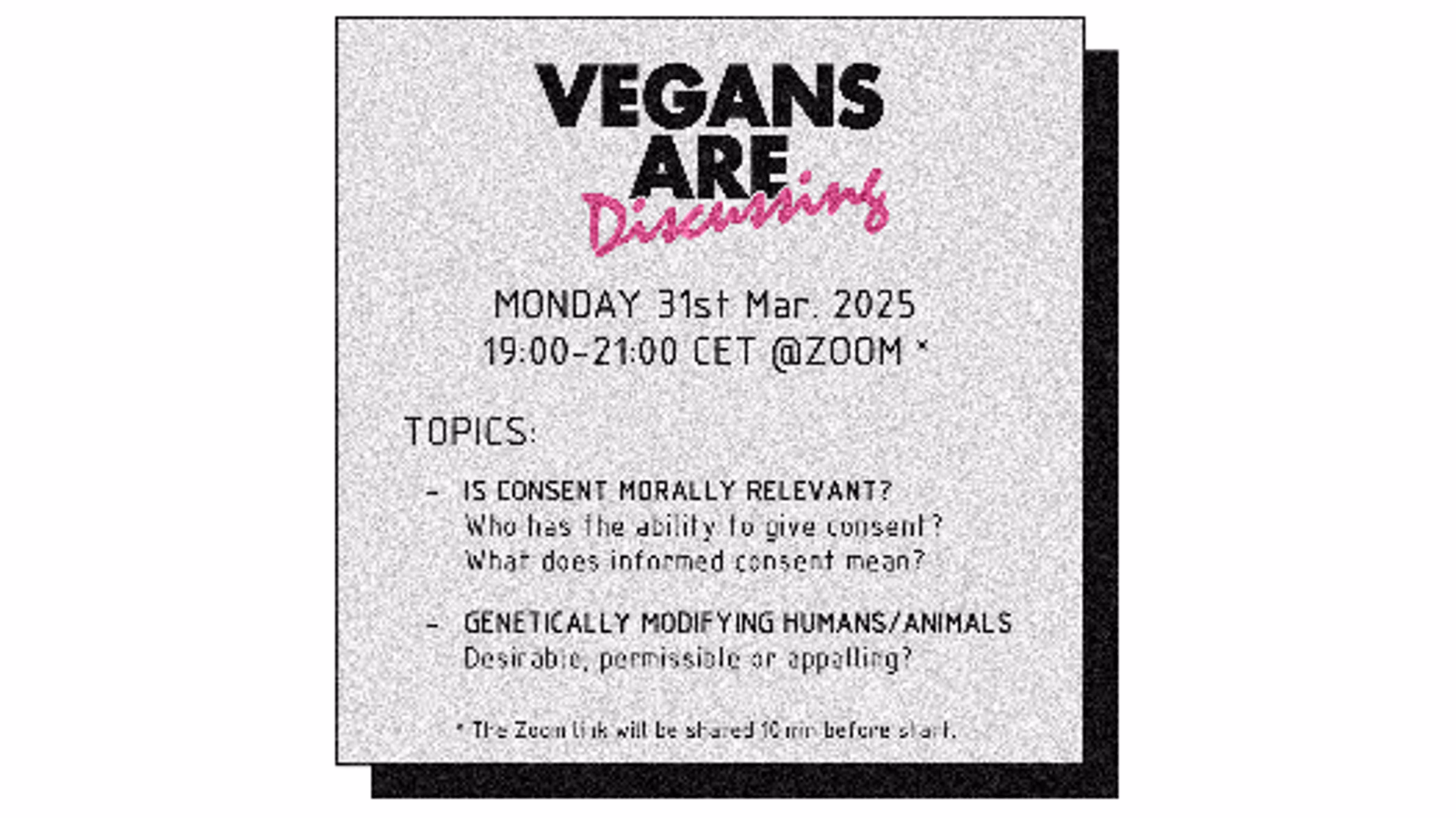 Vegans Are Discussing