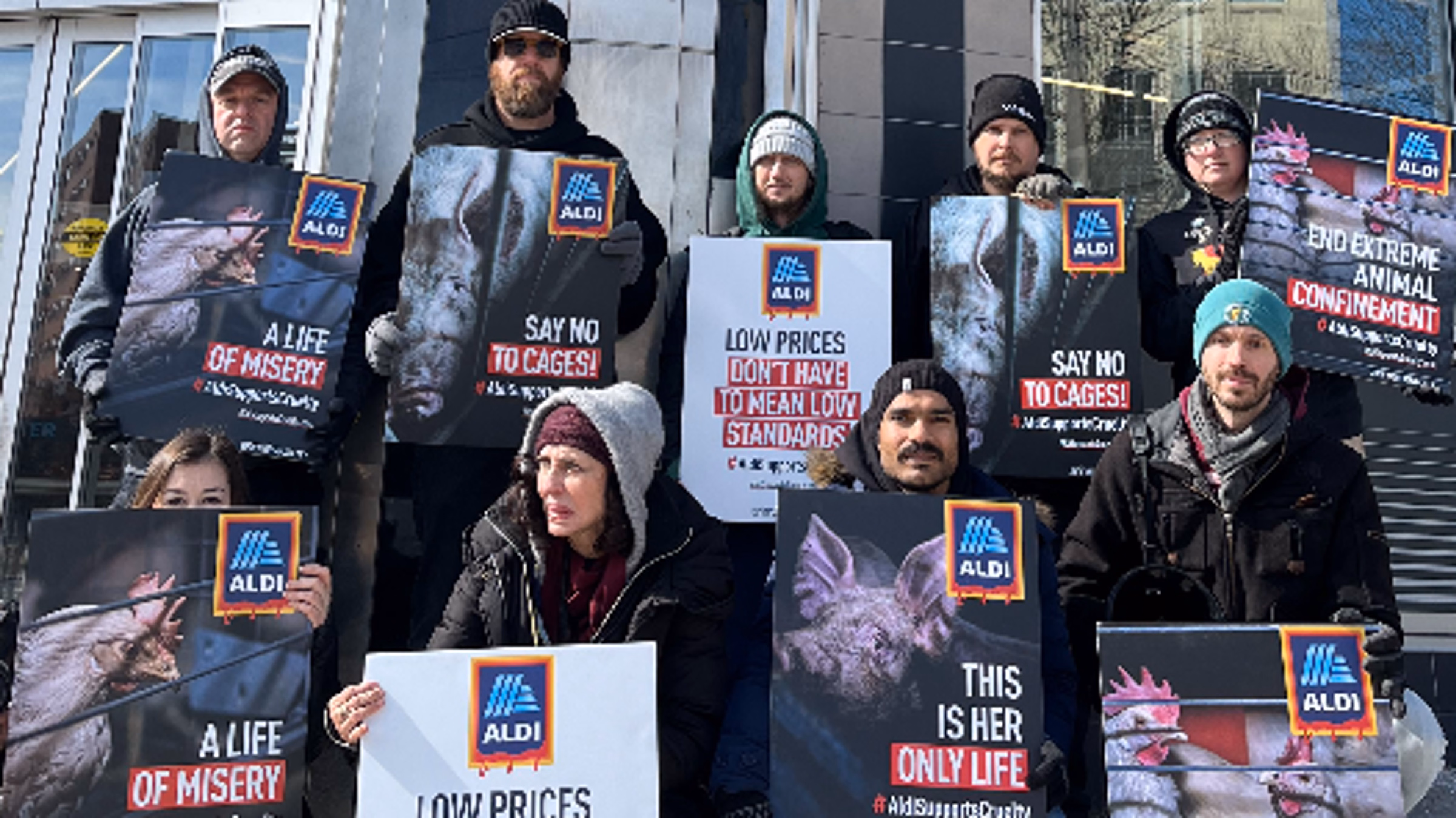 Protest Aldi Animal Cruelty at Grand Opening (La Vergne, TN)