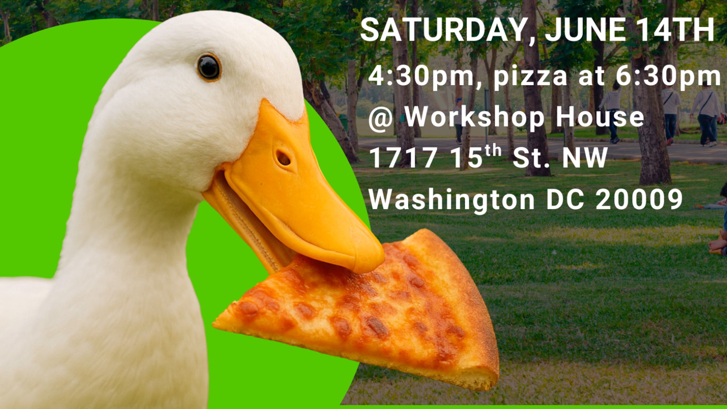 Pro-Animal DC Campaign Huddle Pizza Party