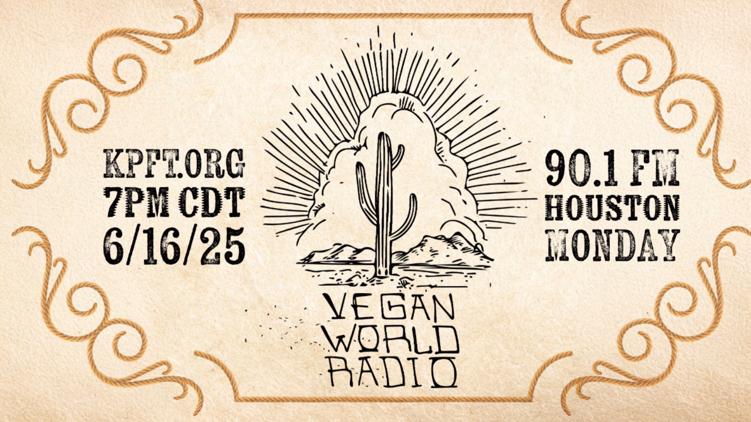 Vegan World Radio in Houston 6-16