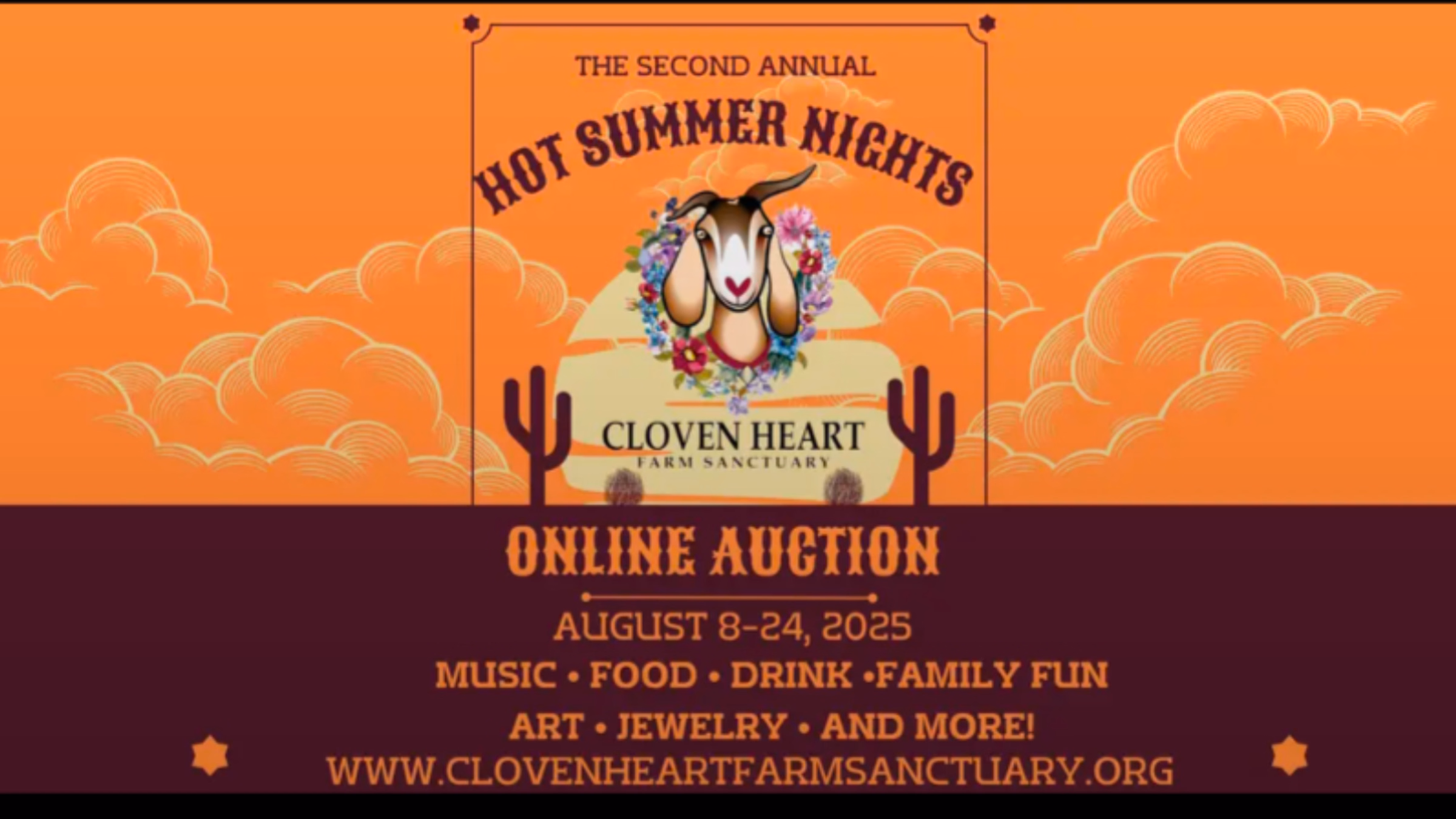 H.O.T (Heart Of Texas) Summer Nights Auction for Cloven Heart