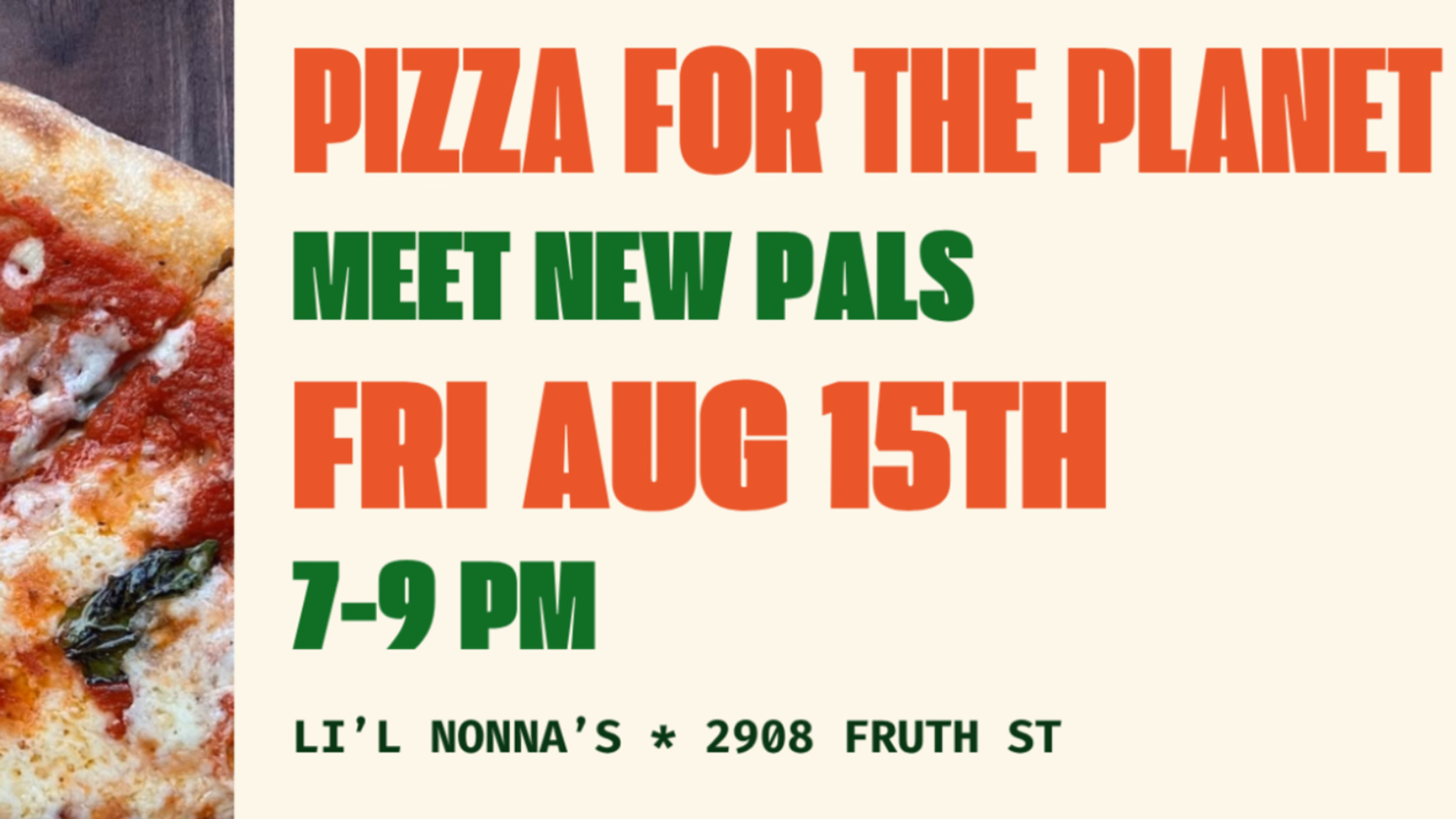 Pizza For the Planet