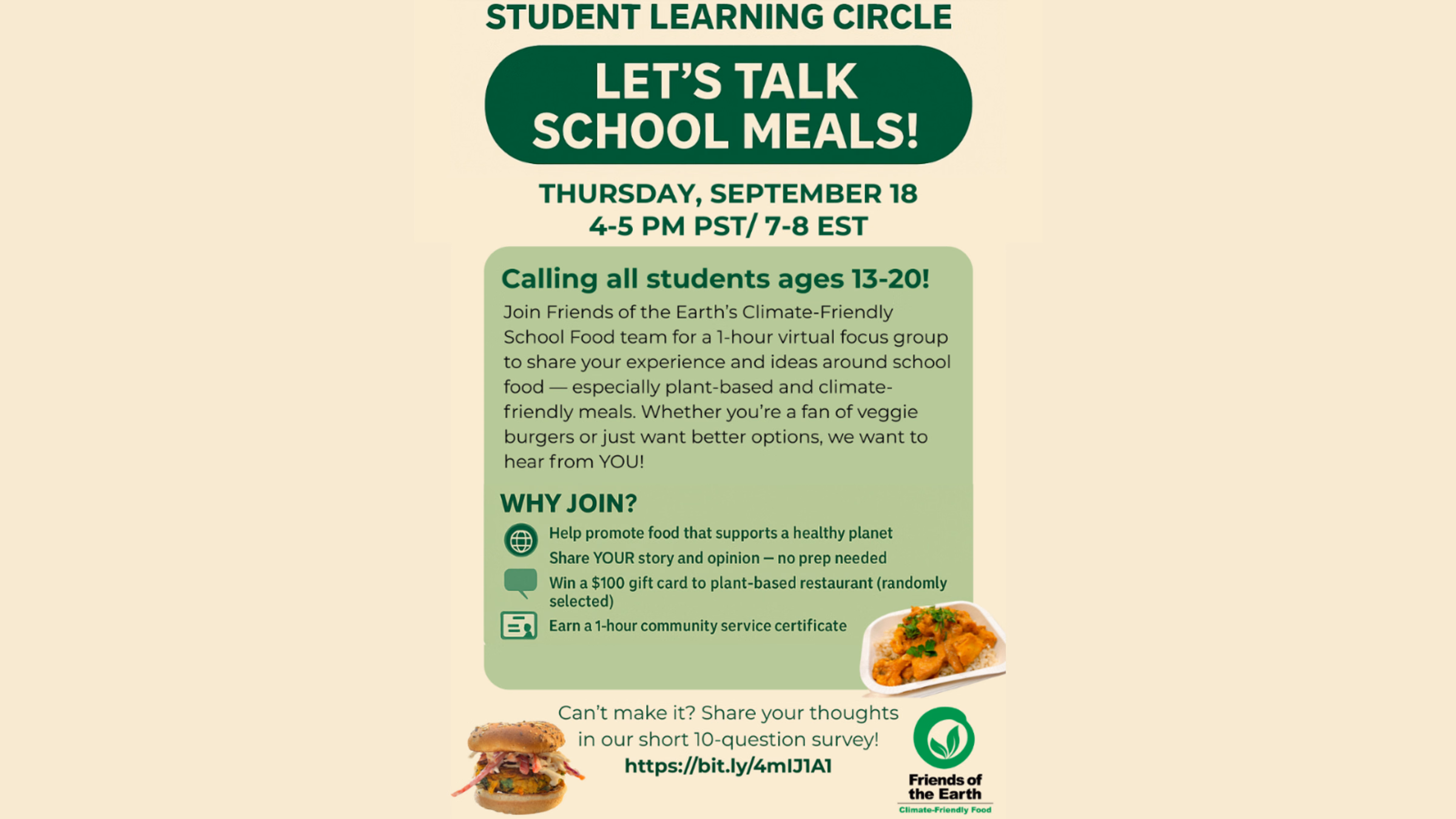 Student Focus Group: School Food