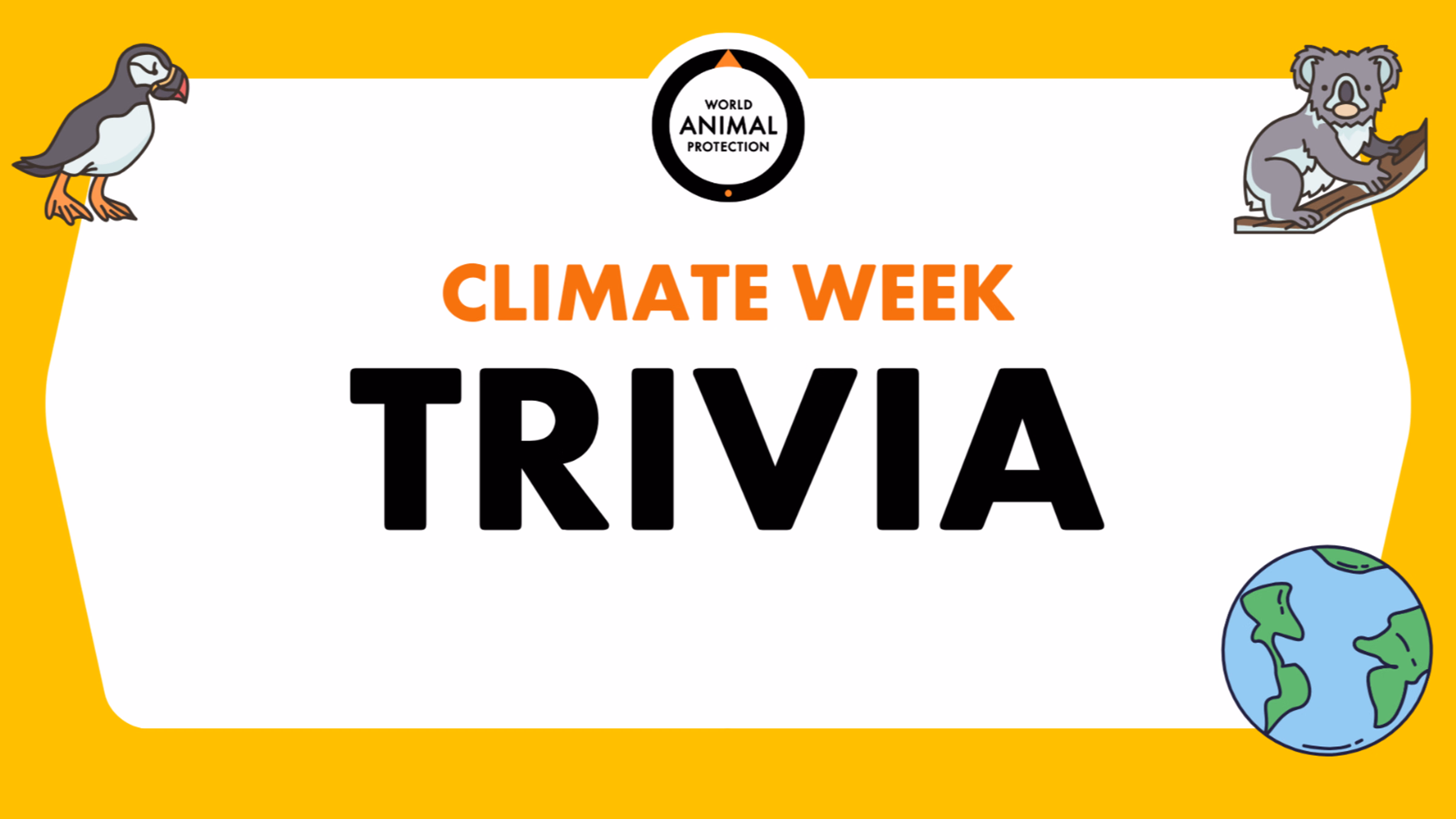 World Animal Protection NYC Climate Week Trivia