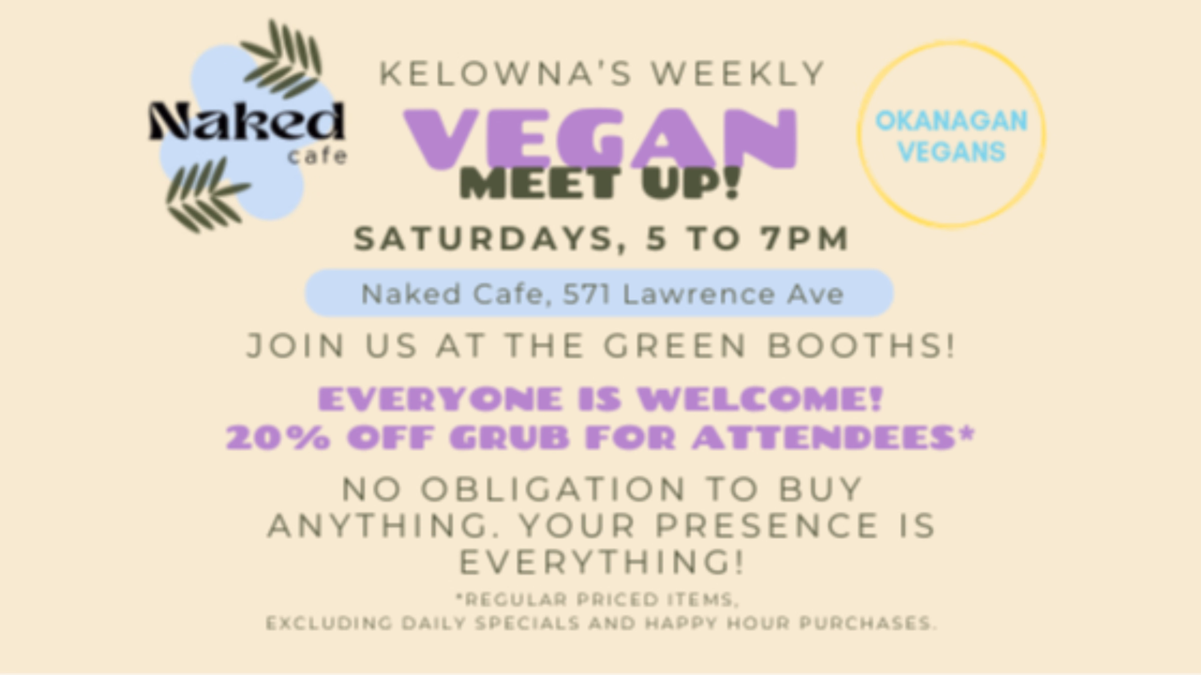 Pre-VegFest Vegan Meetup