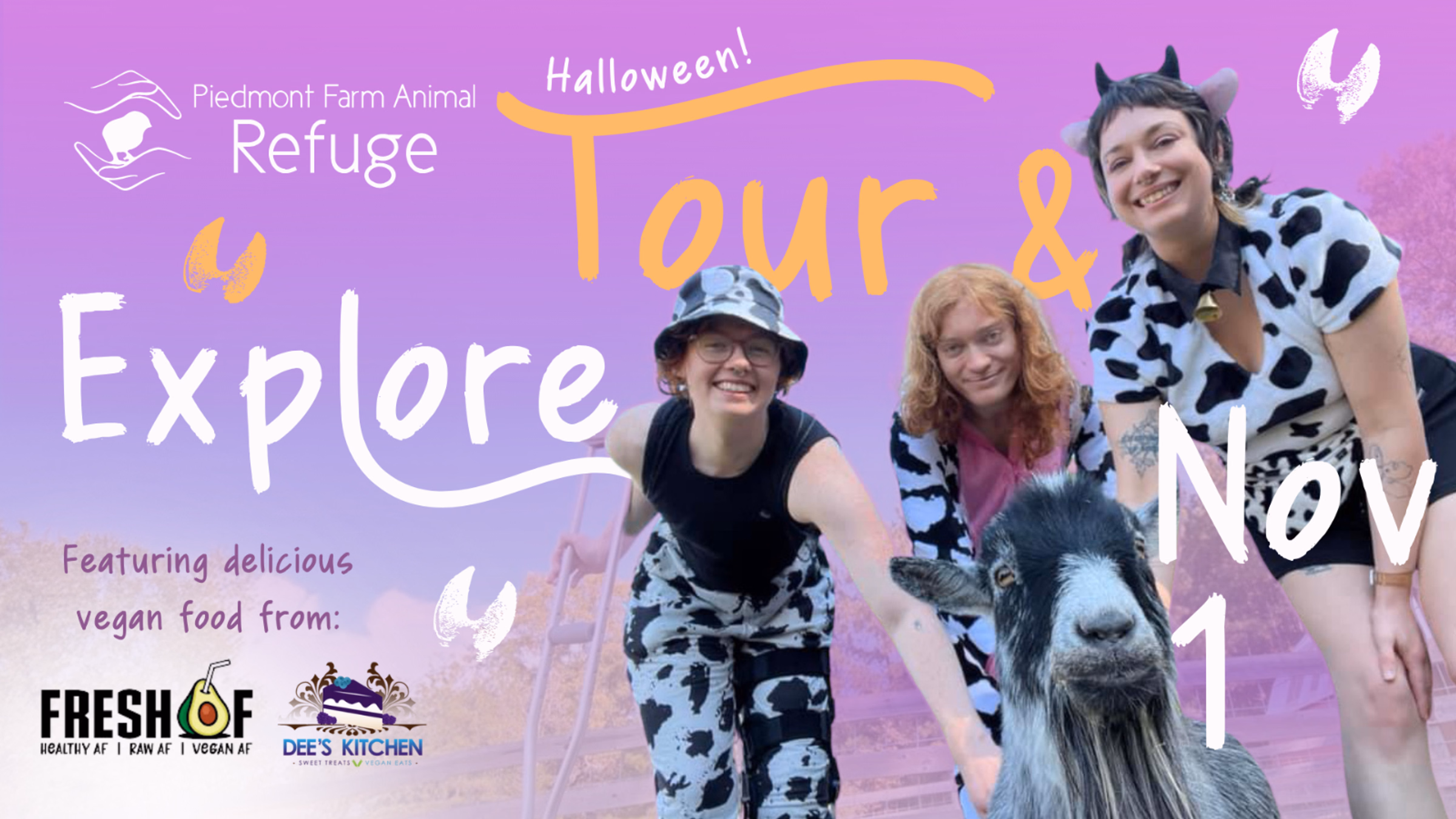 Halloween Tour and Explore at Piedmont Farm Animal Refuge