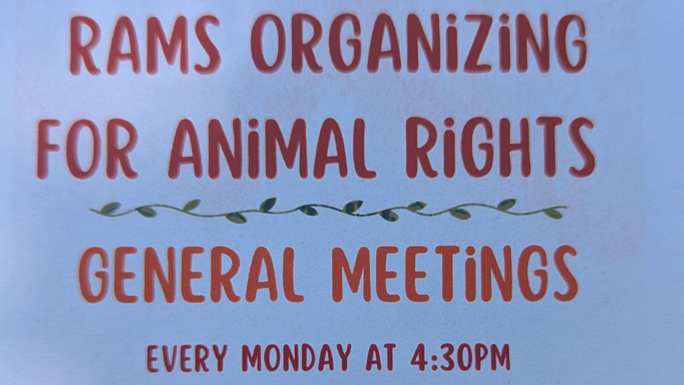 ROAR General Meeting