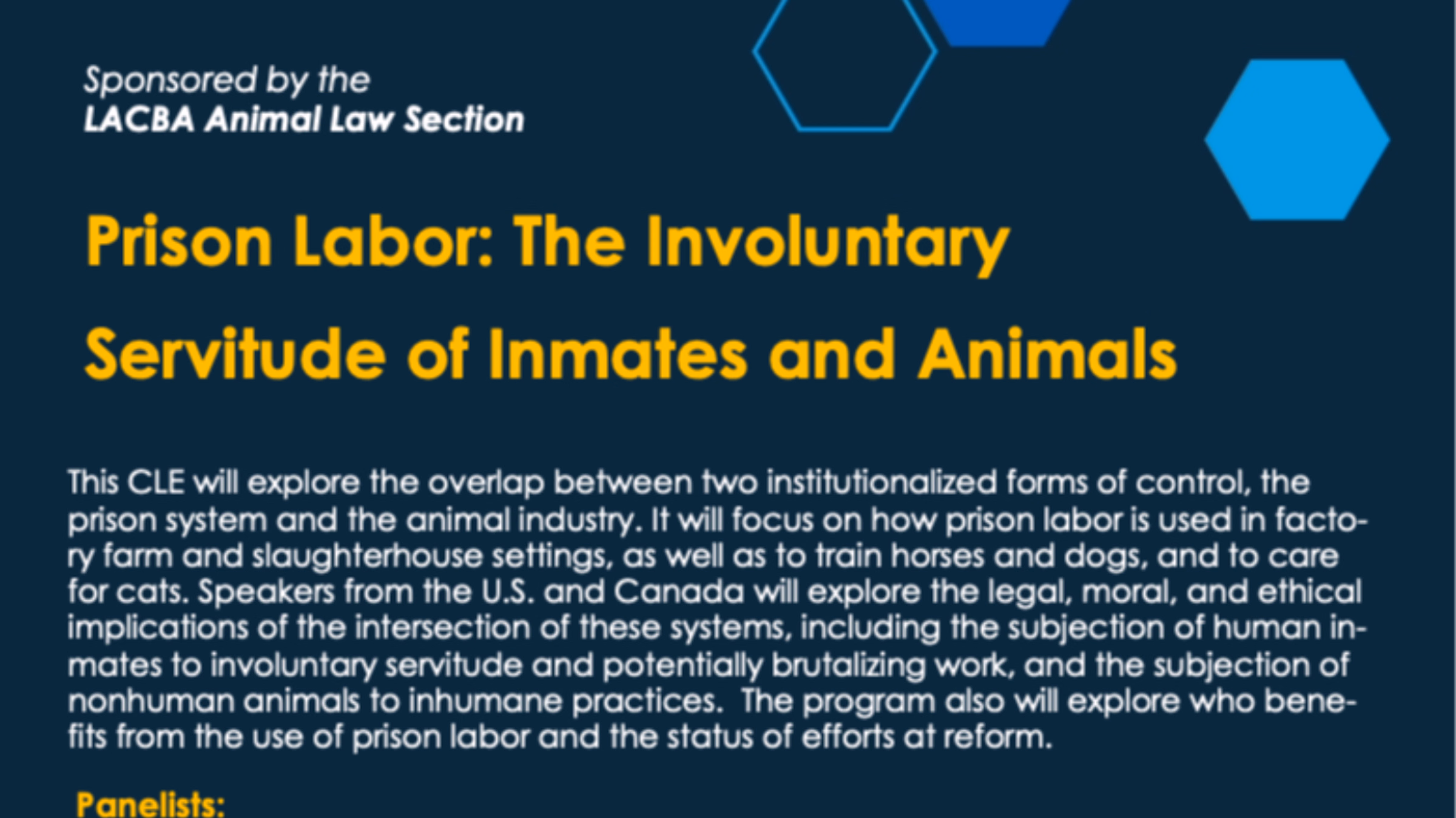 Prison Labor: the involuntary servitude of inmates and animals