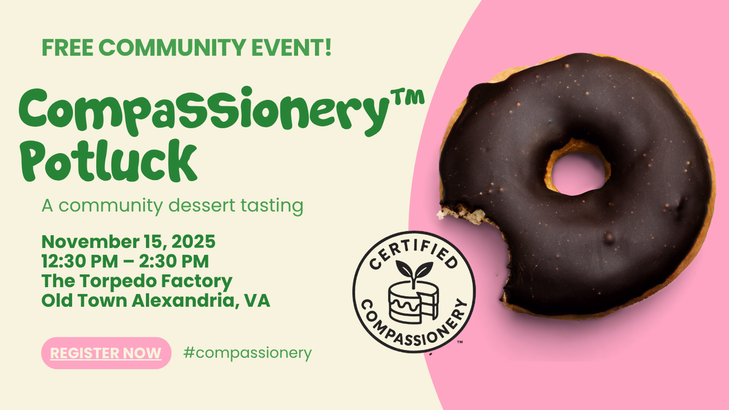 Compassionery™ Potluck: Sweet Treats & Shared Compassion in Old Town Alexandria