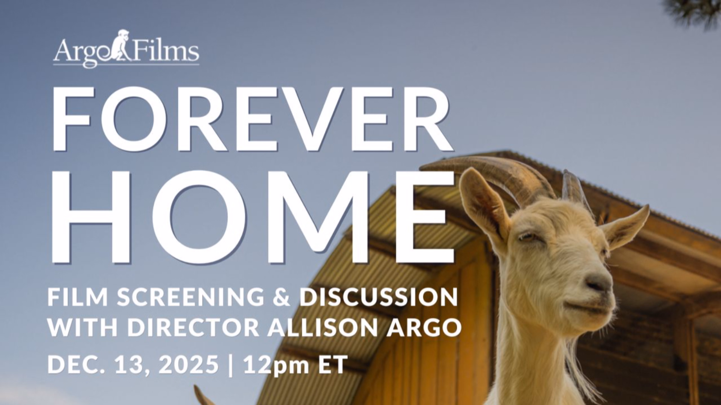 "Forever Home:" Pre-Screening & Discussion with Director Allison Argo