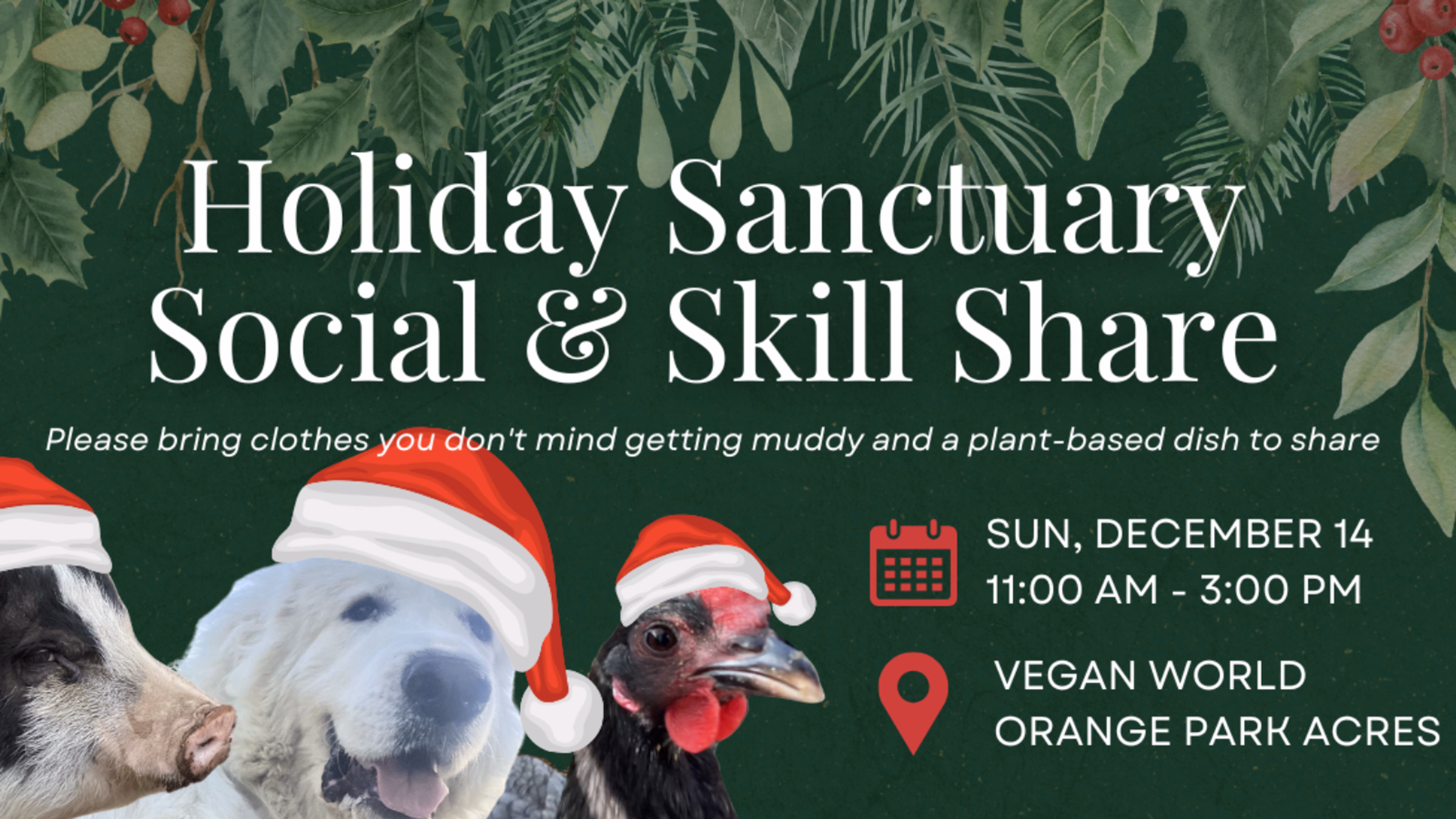 Holiday Sanctuary Social & Skill Share
