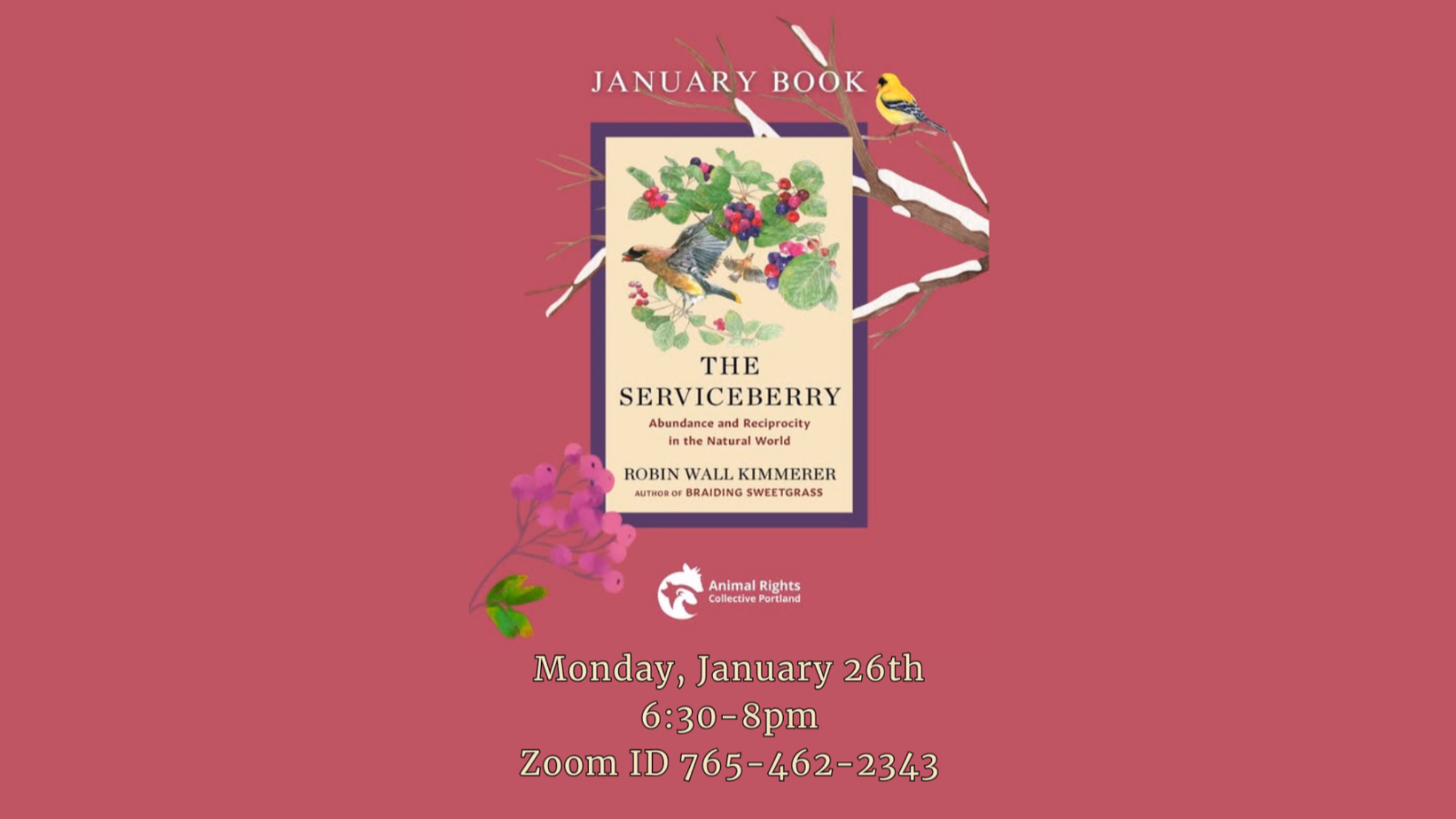 ARCPDX Book Club - "The Serviceberry"  (Jan 2026)