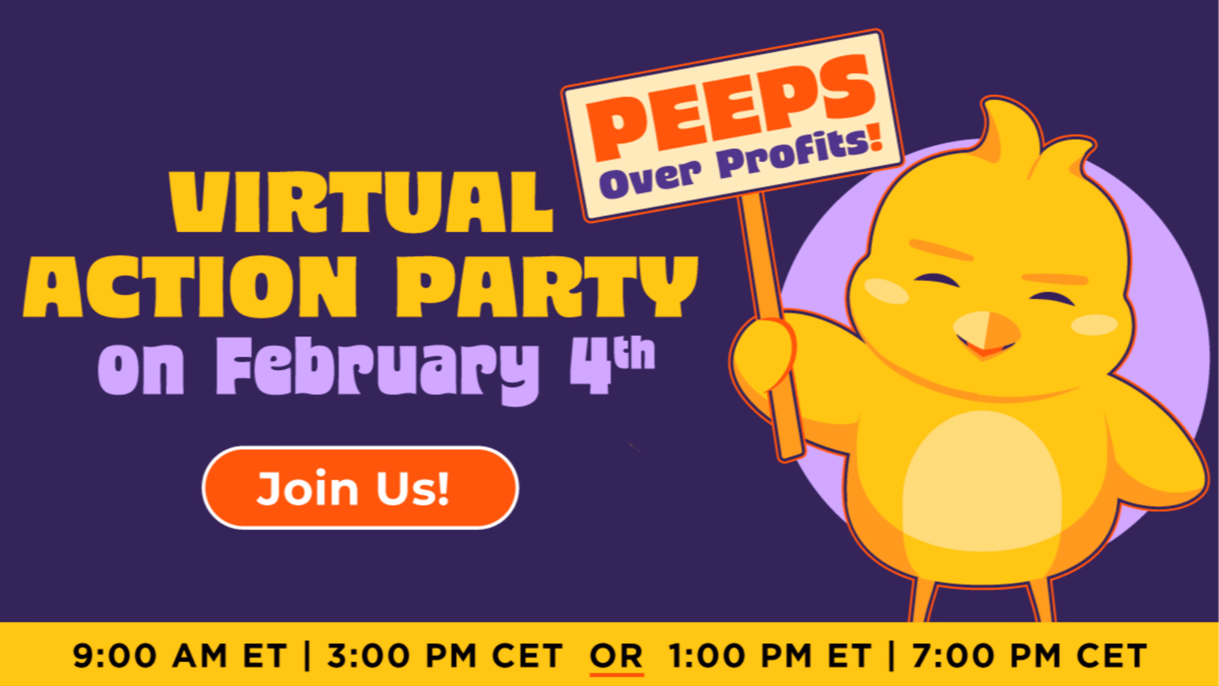 Power to the Peeps - Virtual Action Party