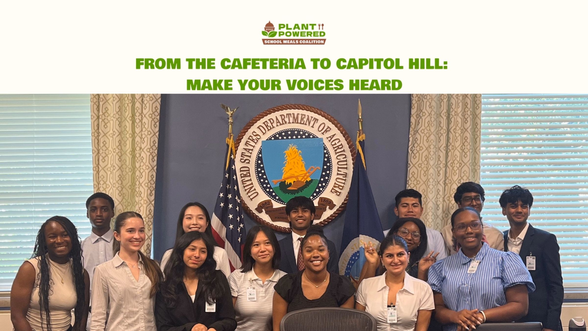 From the Cafeteria to Capitol Hill: Making Your Voices Heard