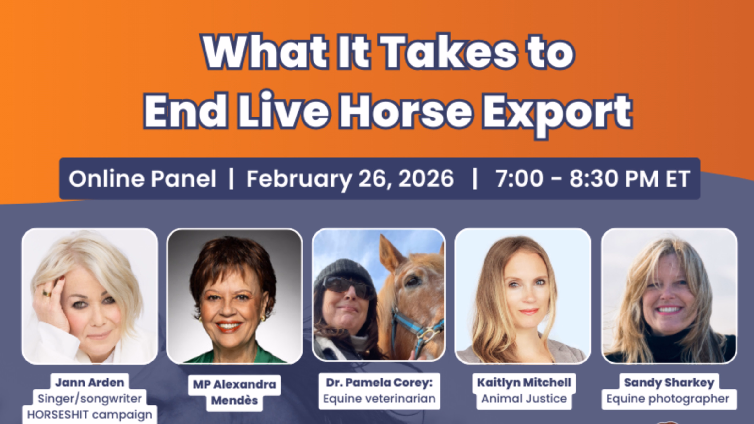 ONLINE PANEL: What It Takes to End Live Horse Export