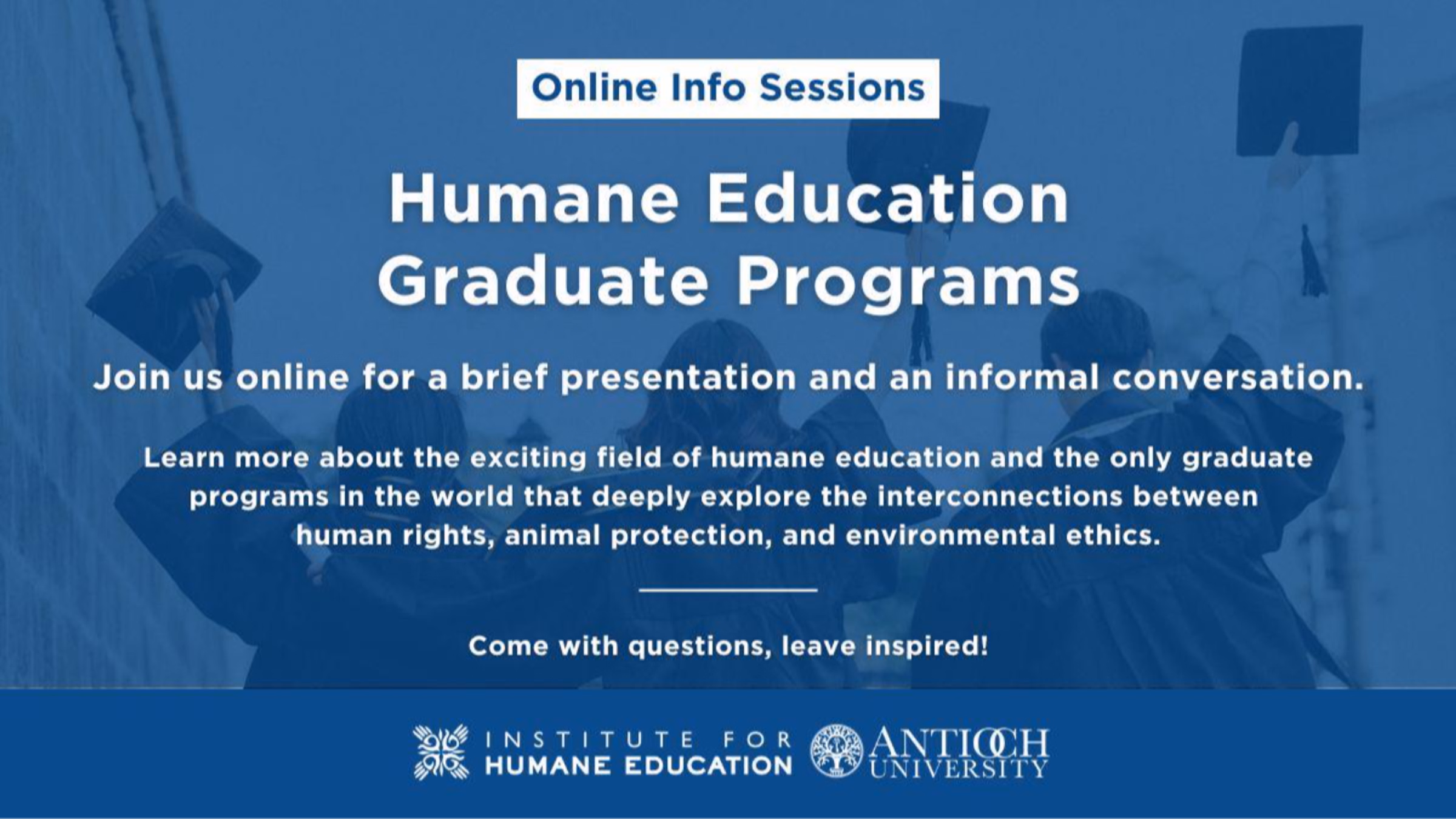 Humane Education Graduate Programs: An Info Session