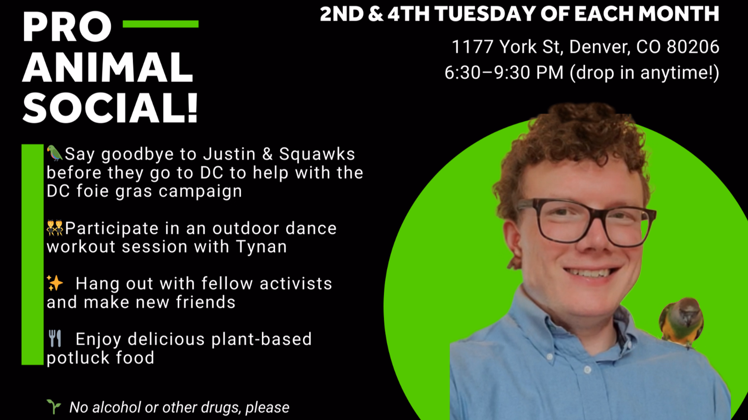 Pro-Animal Social: Justin Going Away Party + Dance Workout Class