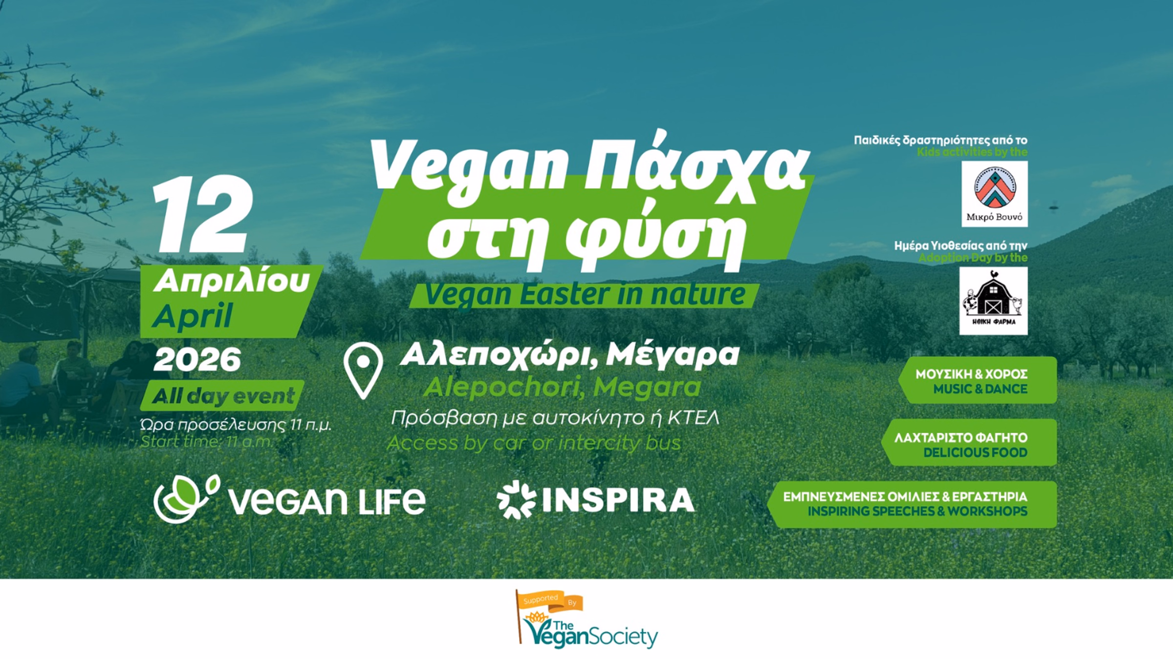 Vegan Easter in Nature