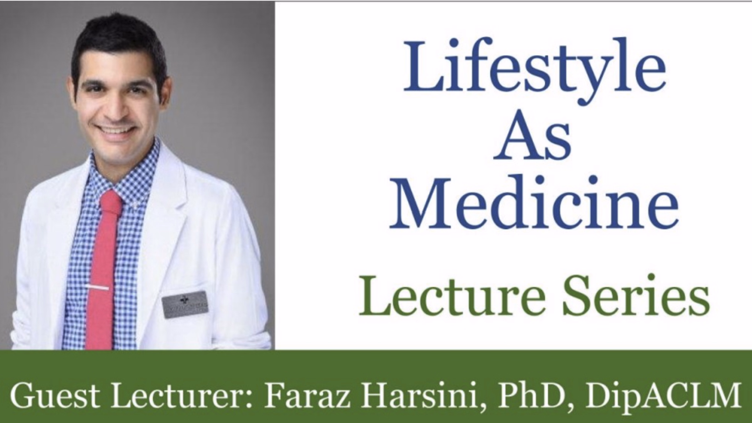 Lifestyle Medicine: A Matter of Life and Legacy