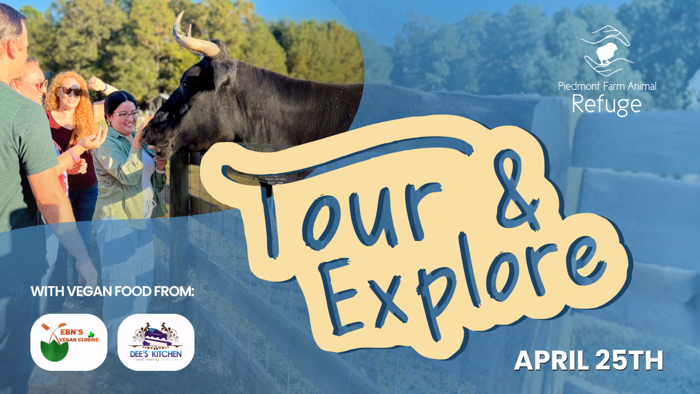 April Tour and Explore at Piedmont Farm Animal Refuge